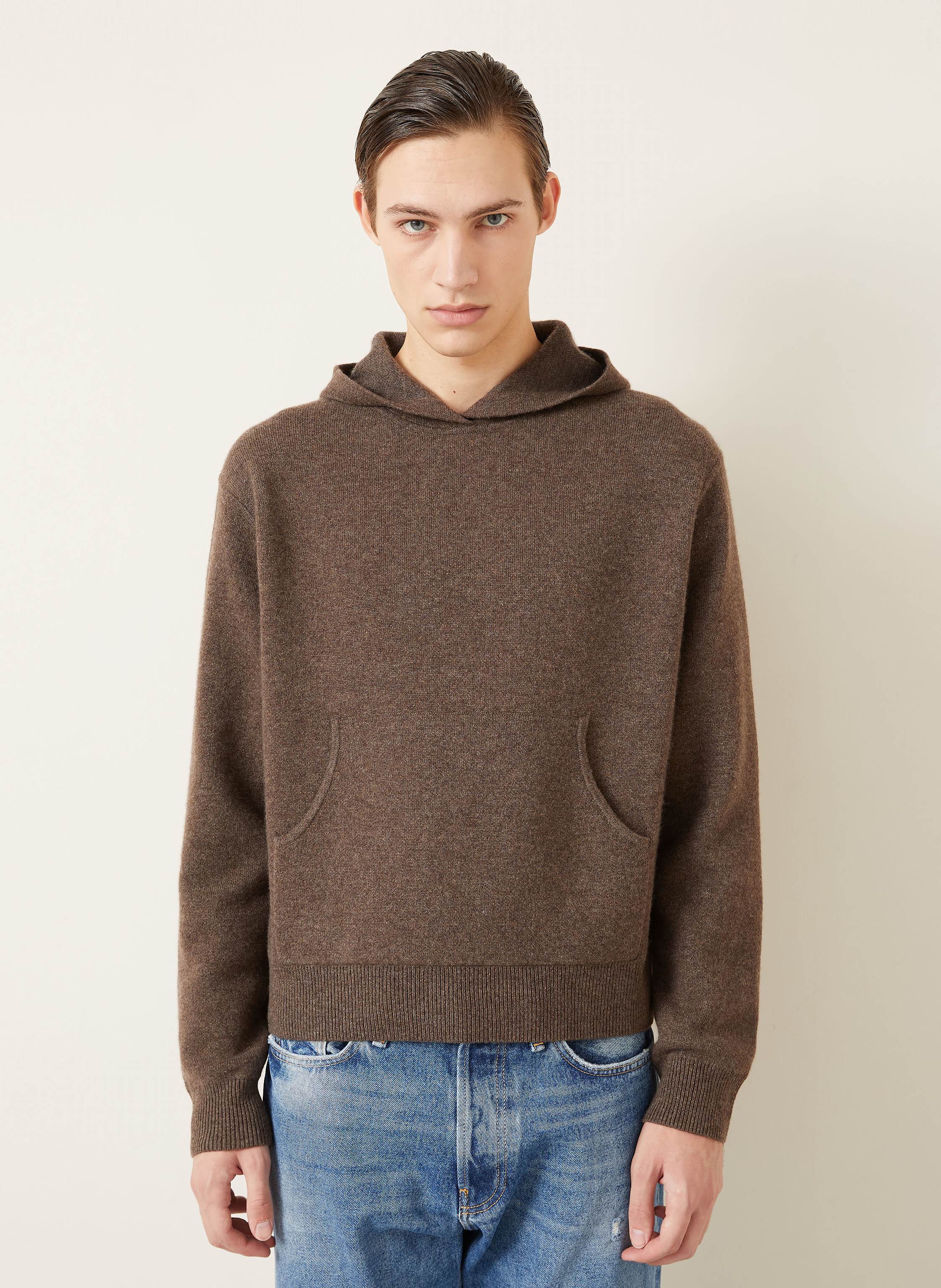 Thumbnail - Acne Studios Cashmere-Hoodie Klama braun