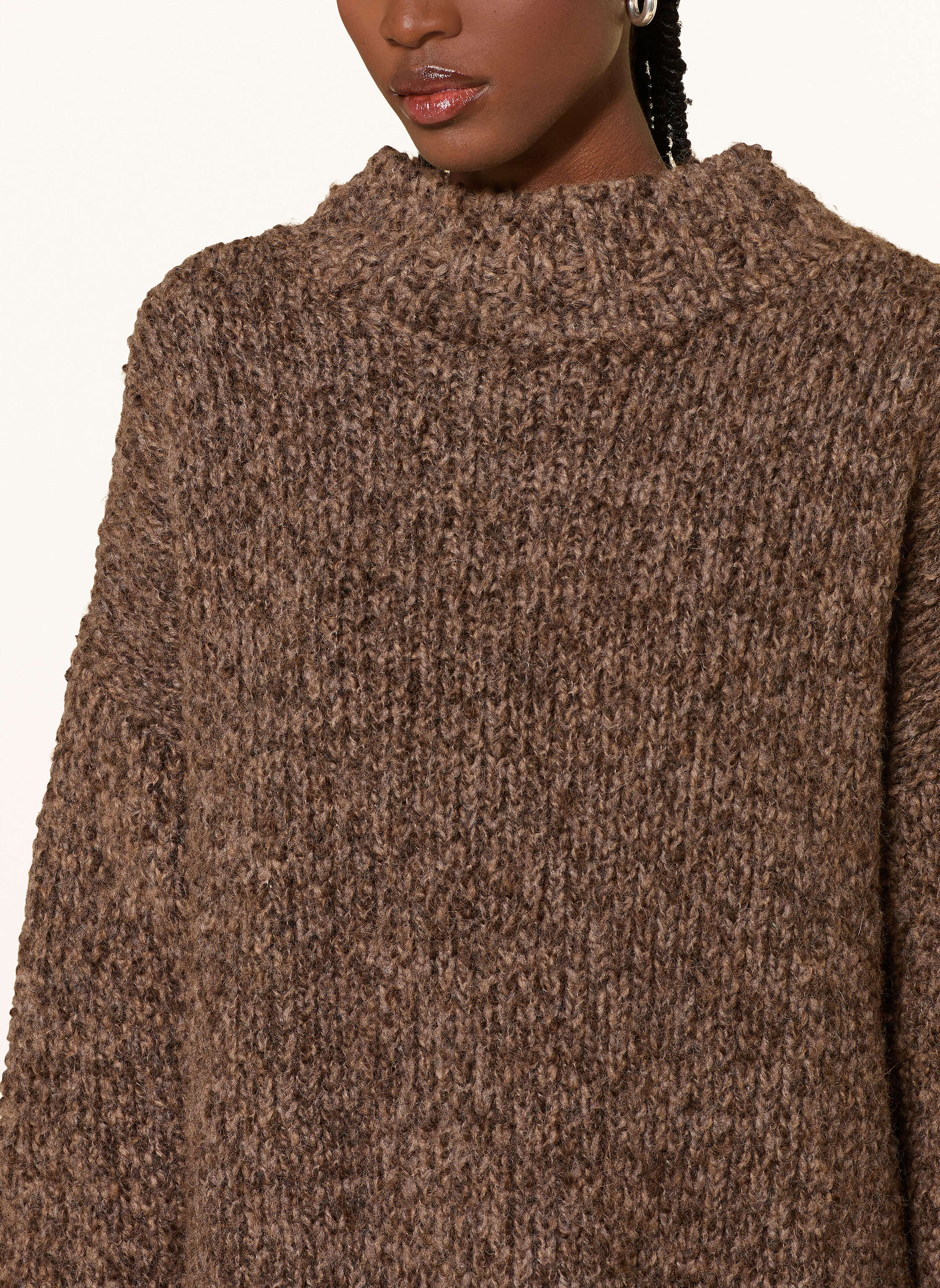 Thumbnail - By Aylin Koenig Pullover Granny Mit Alpaka braun