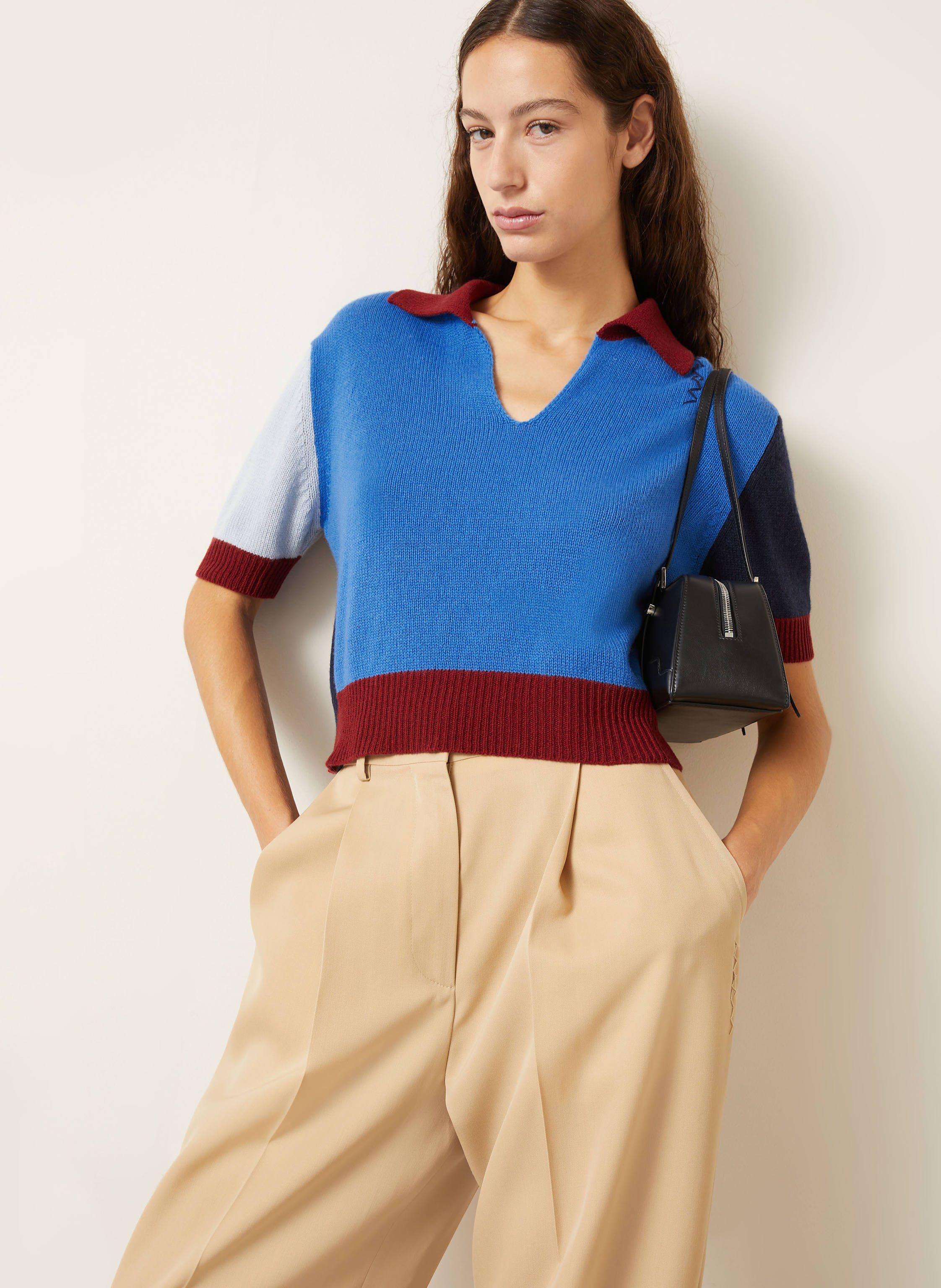 Thumbnail - Marni Strickshirt Aus Cashmere blau