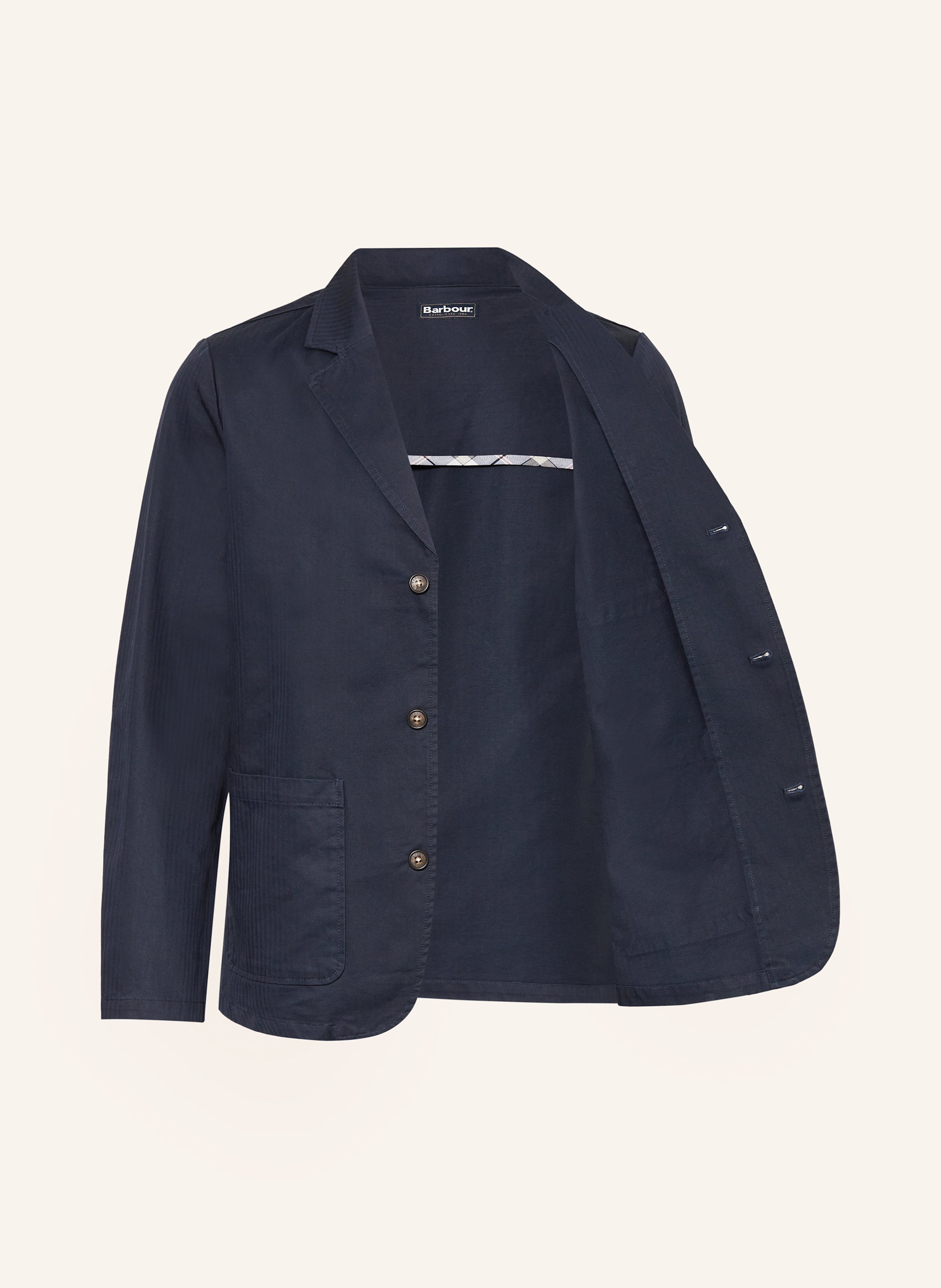 Thumbnail - Barbour Anzugsakko Heringbone Regular Fit blau