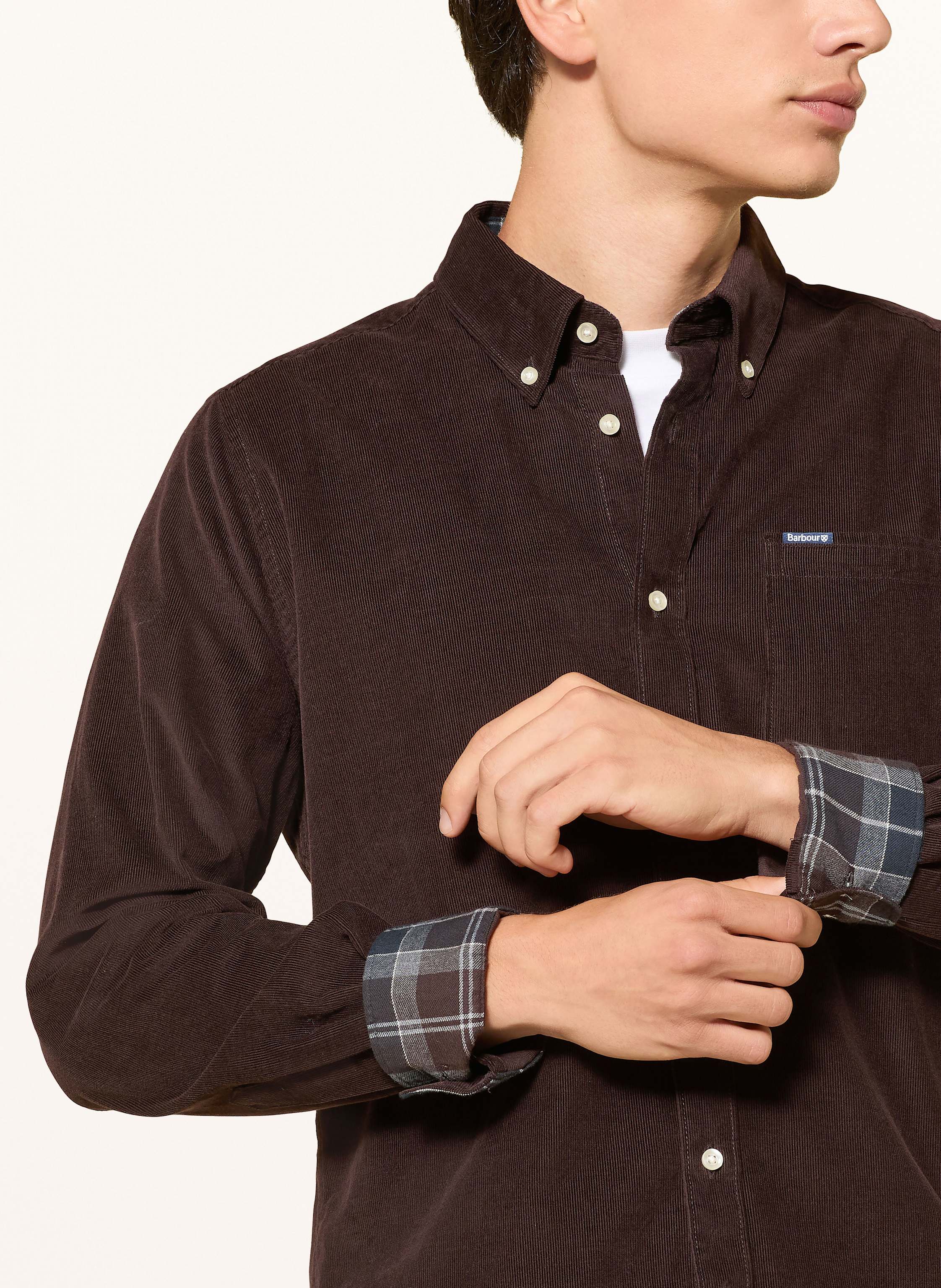 Thumbnail - Barbour Cordhemd Ramsey Tailored Fit braun