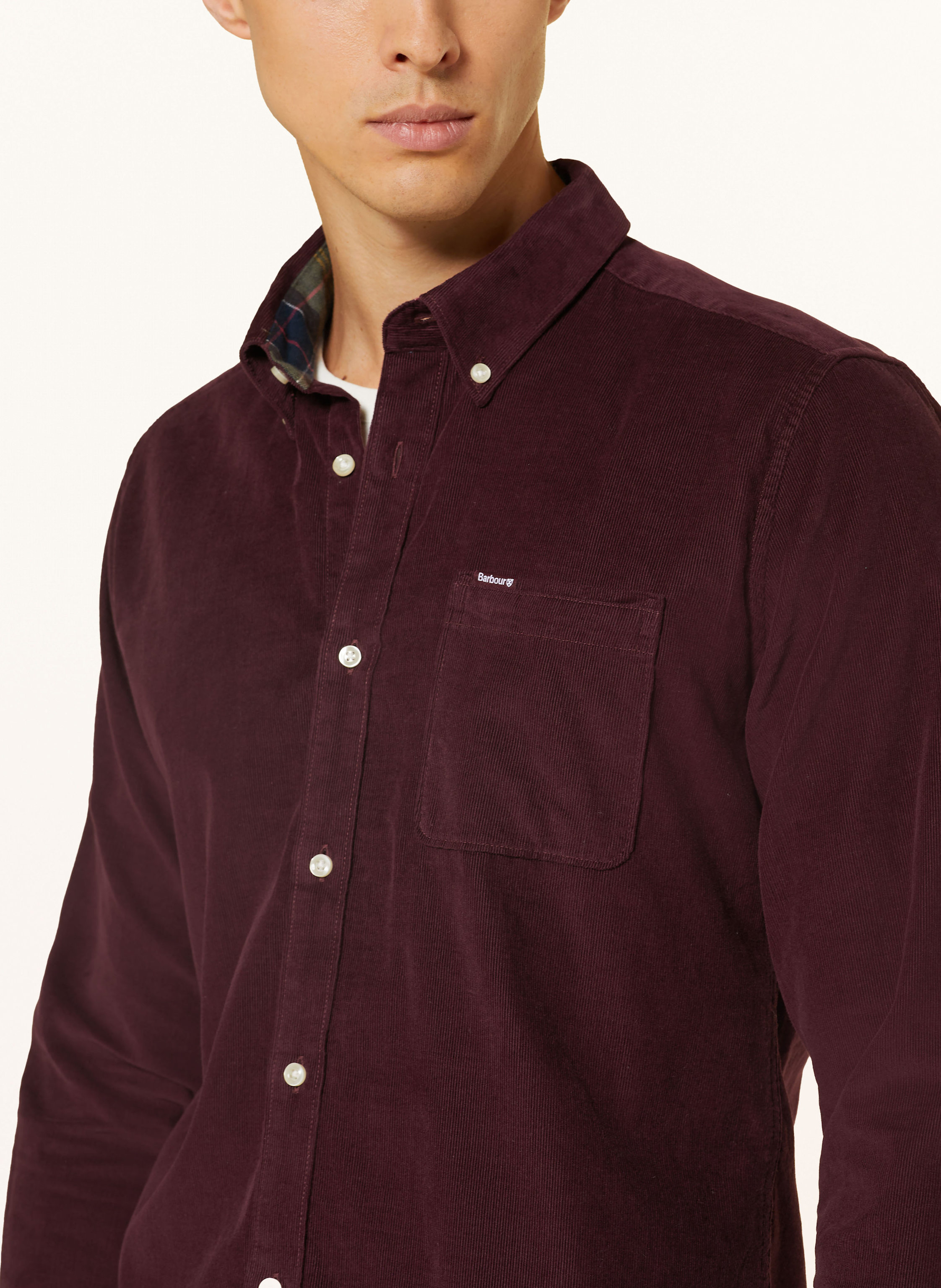 Thumbnail - Barbour Cordhemd Ramsey Tailored Fit rot