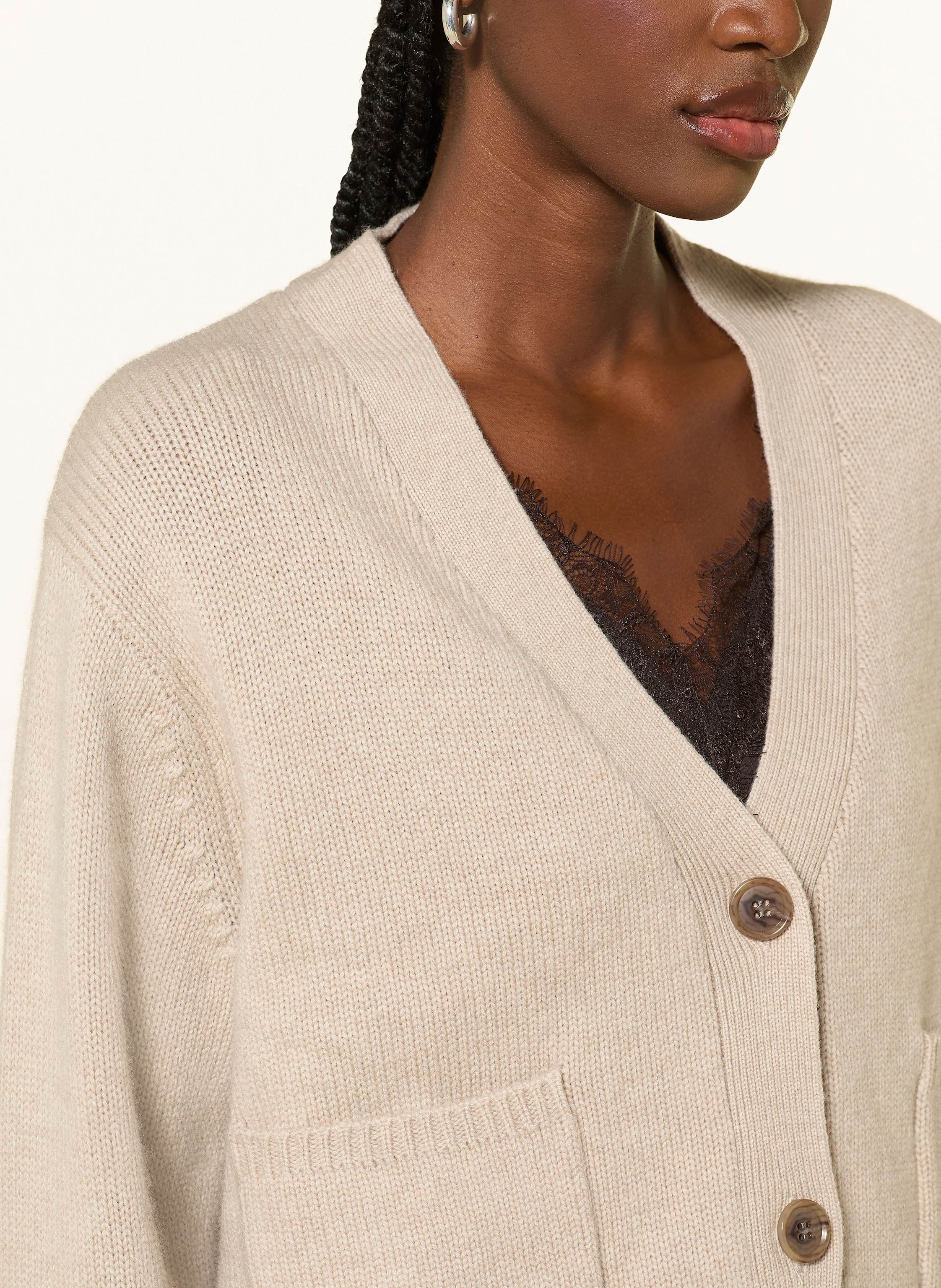 Thumbnail - Almada Label Strickjacke Beja Mit Cashmere beige