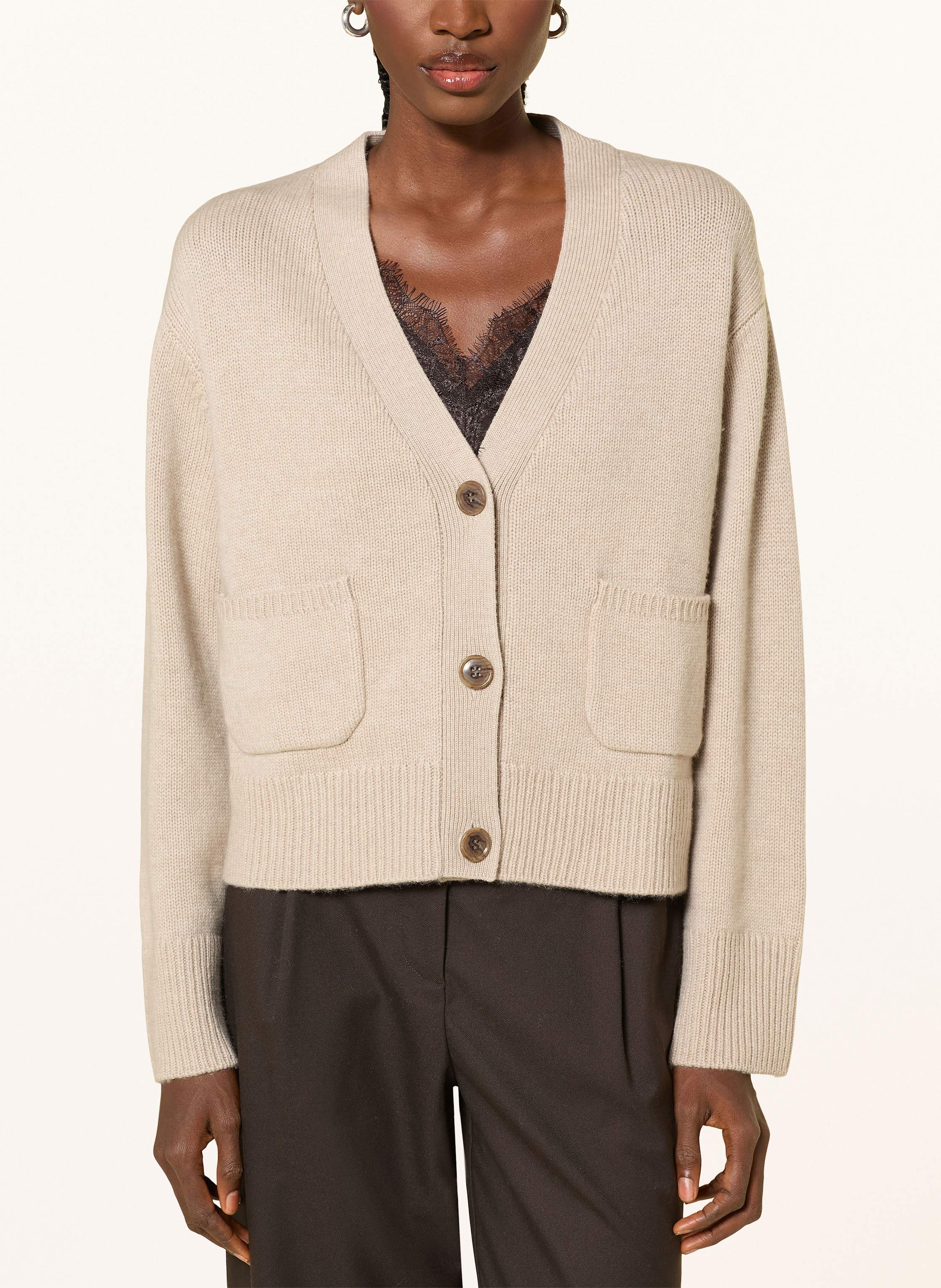 Thumbnail - Almada Label Strickjacke Beja Mit Cashmere beige
