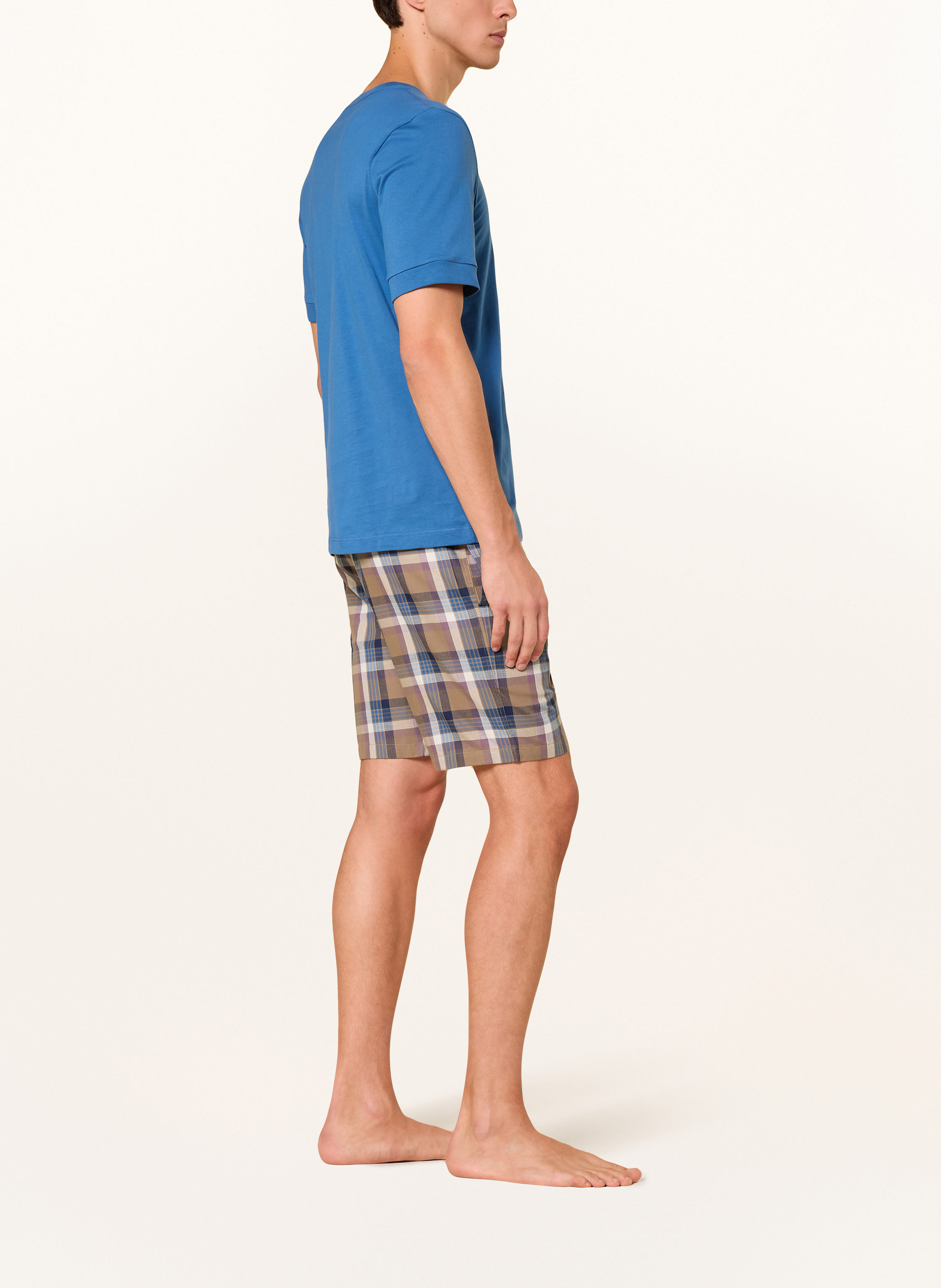 Thumbnail - Schiesser Schlafshorts Mix+Relax braun