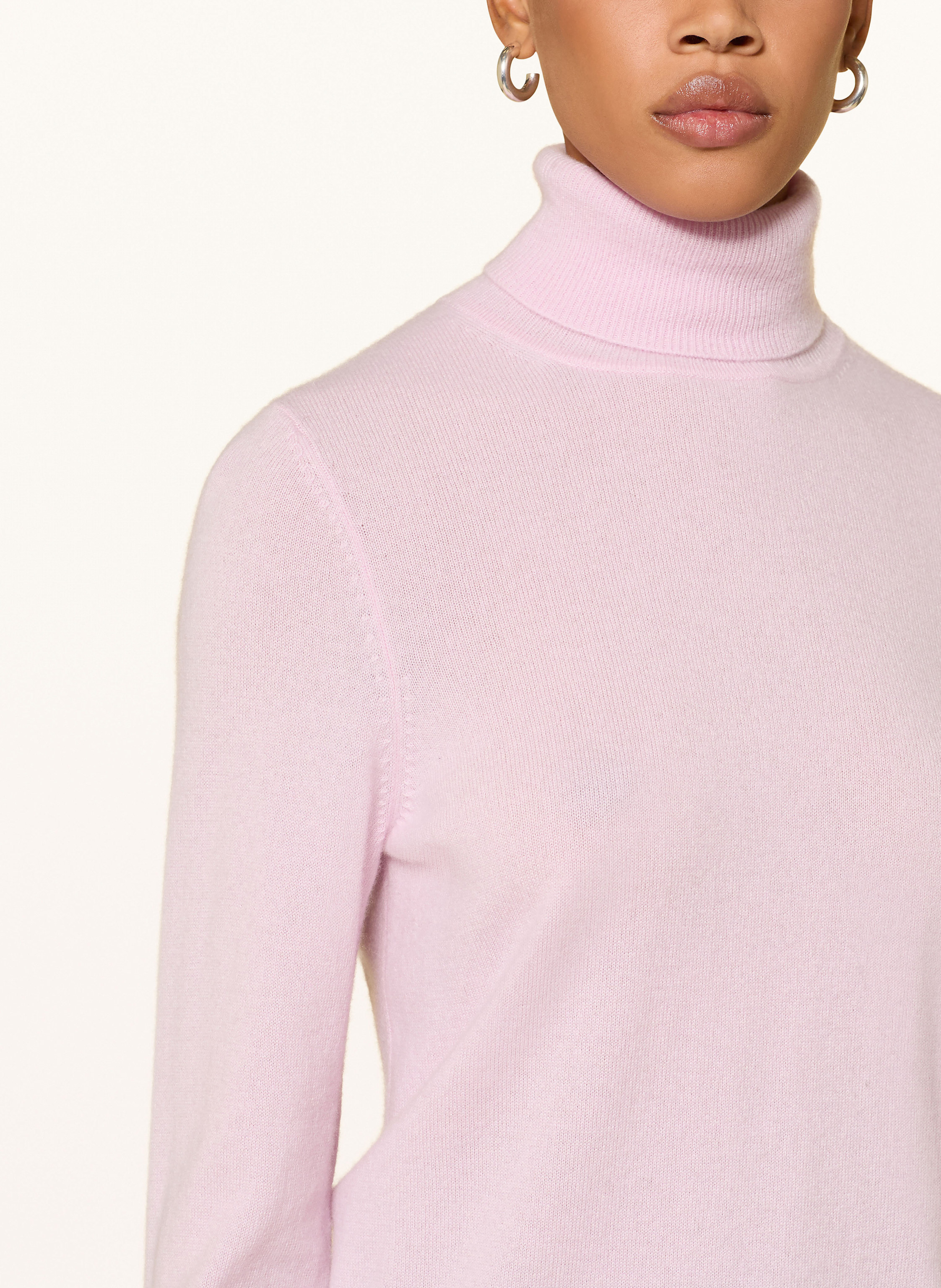 Thumbnail - Repeat Rollkragenpullover Aus Cashmere rosa