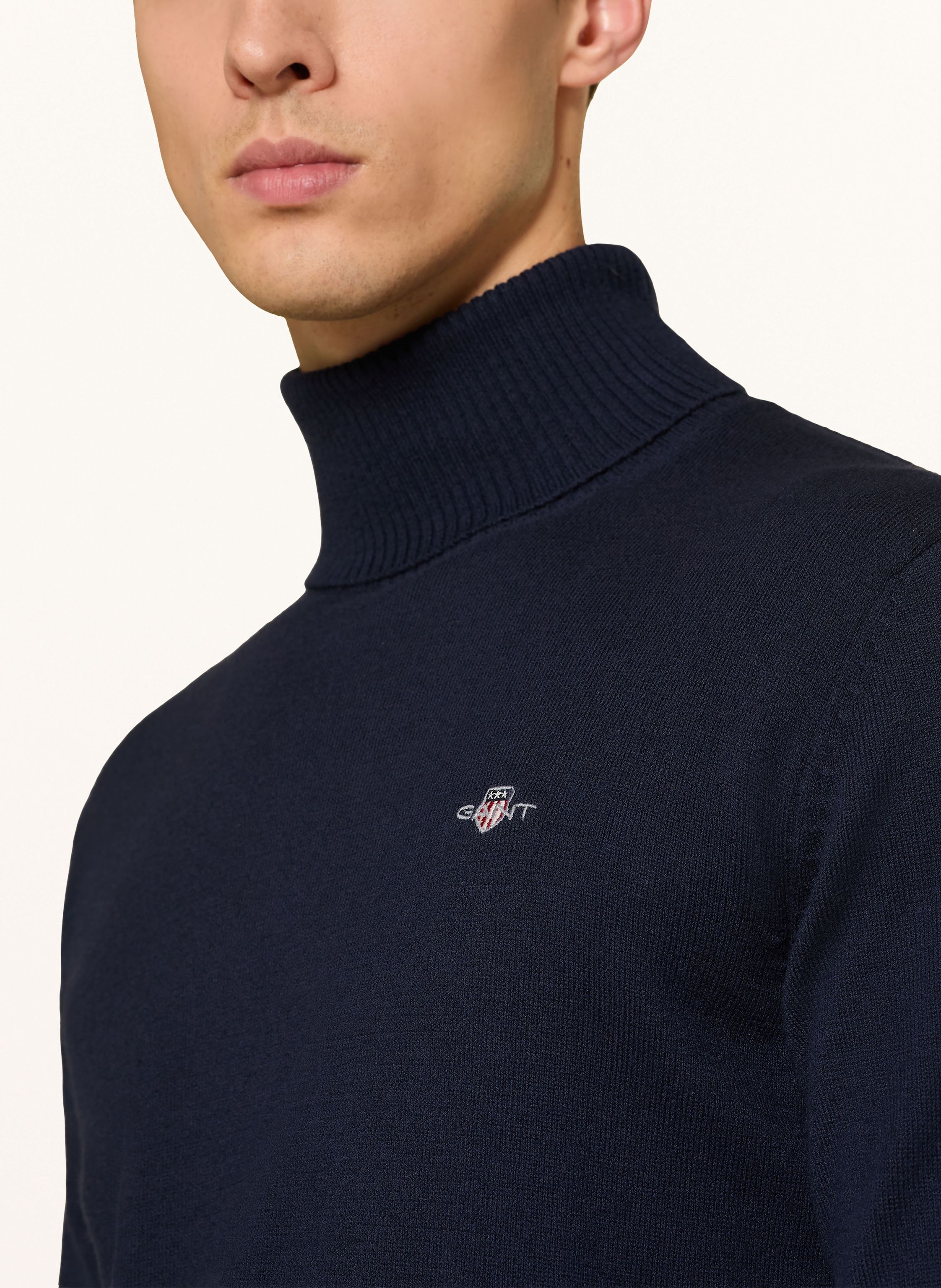 Thumbnail - Gant Rollkragenpullover blau