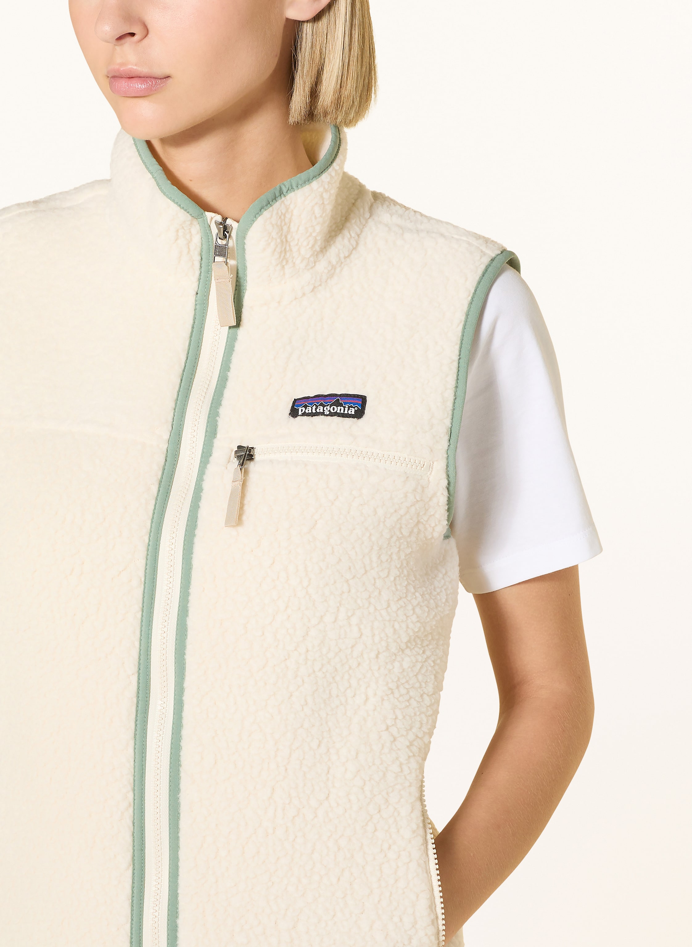 Thumbnail - Patagonia Teddyfell-Weste Retro beige