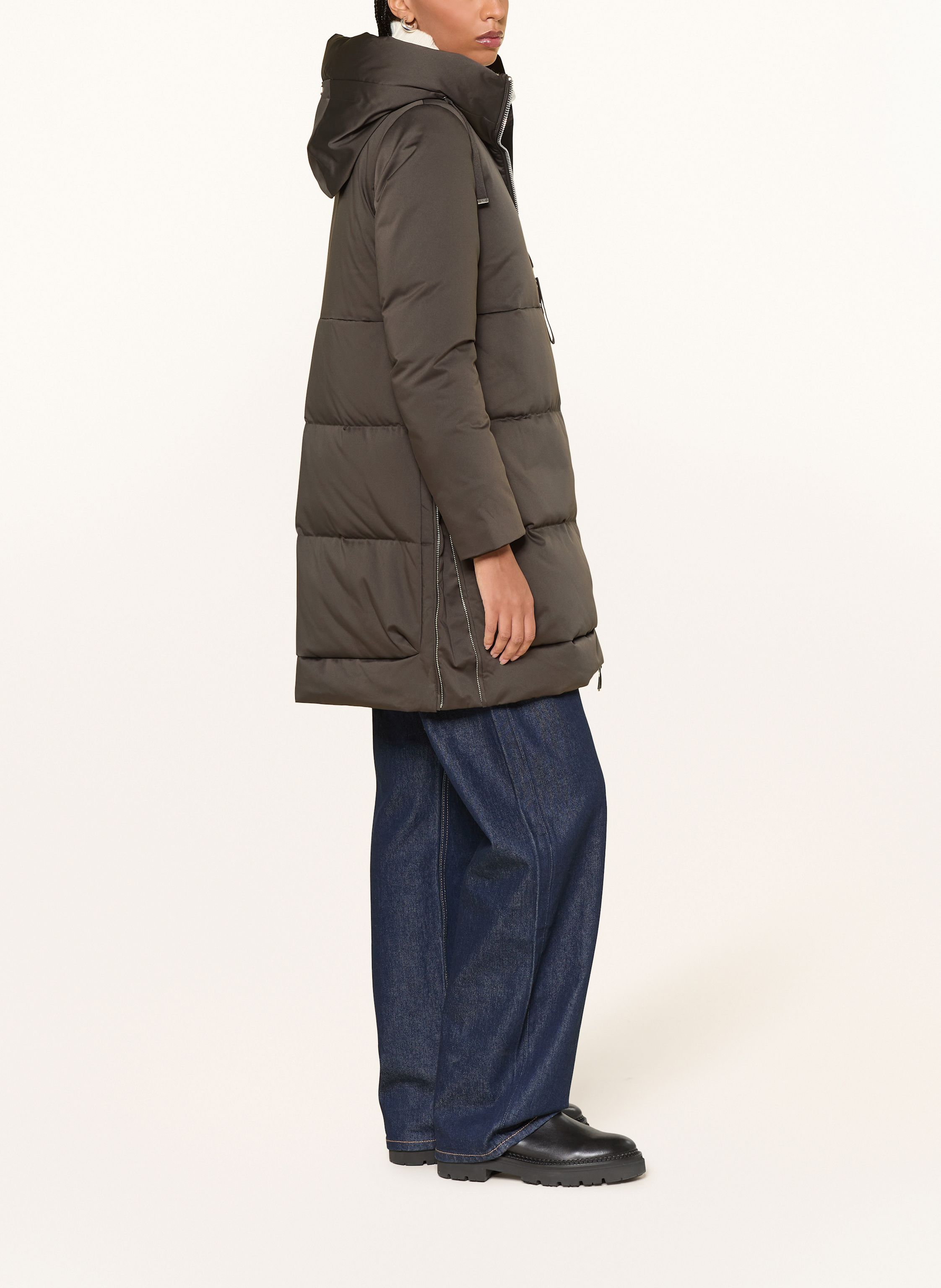 Thumbnail - Duno Daunenmantel Talia braun