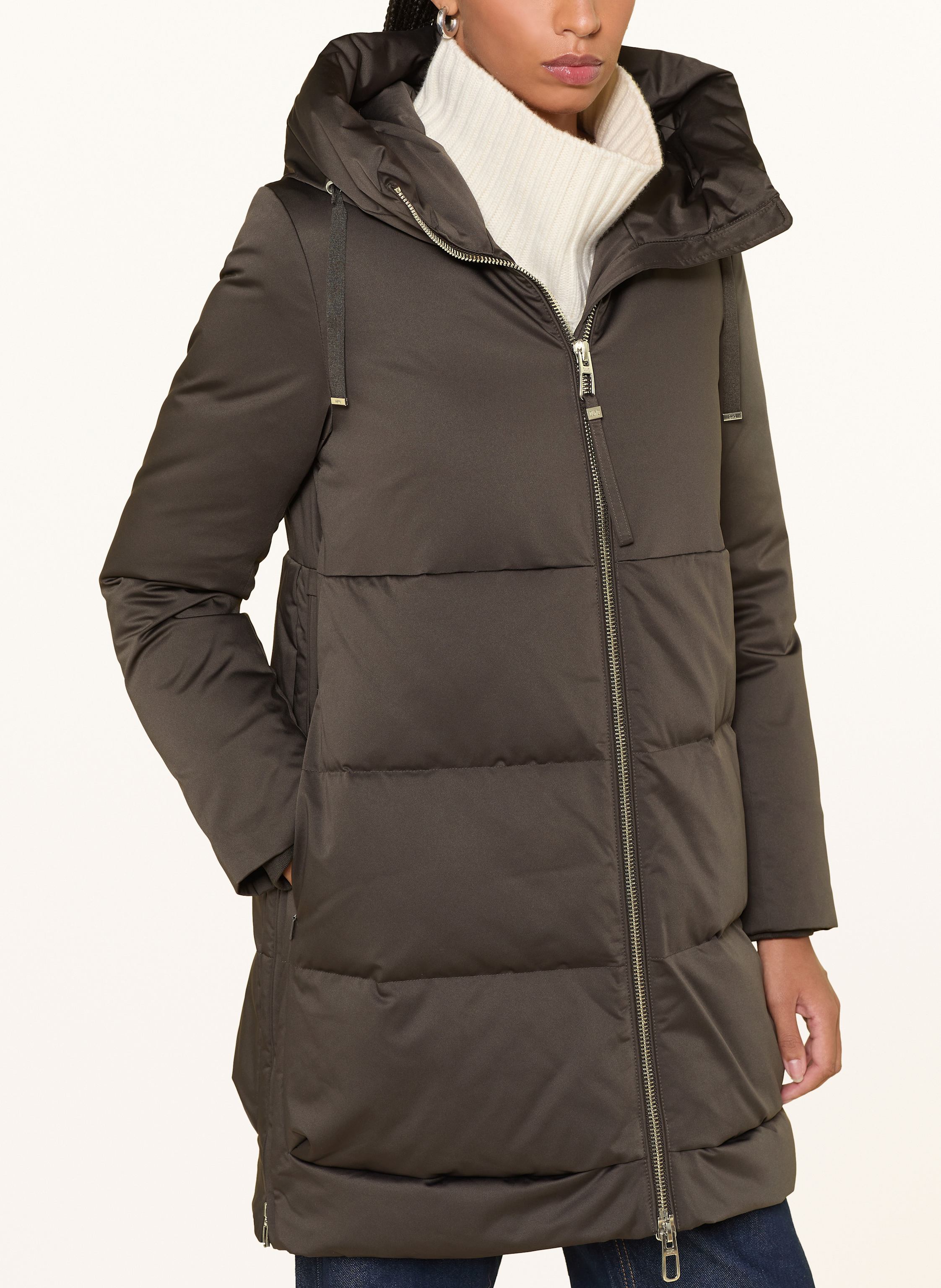 Thumbnail - Duno Daunenmantel Talia braun