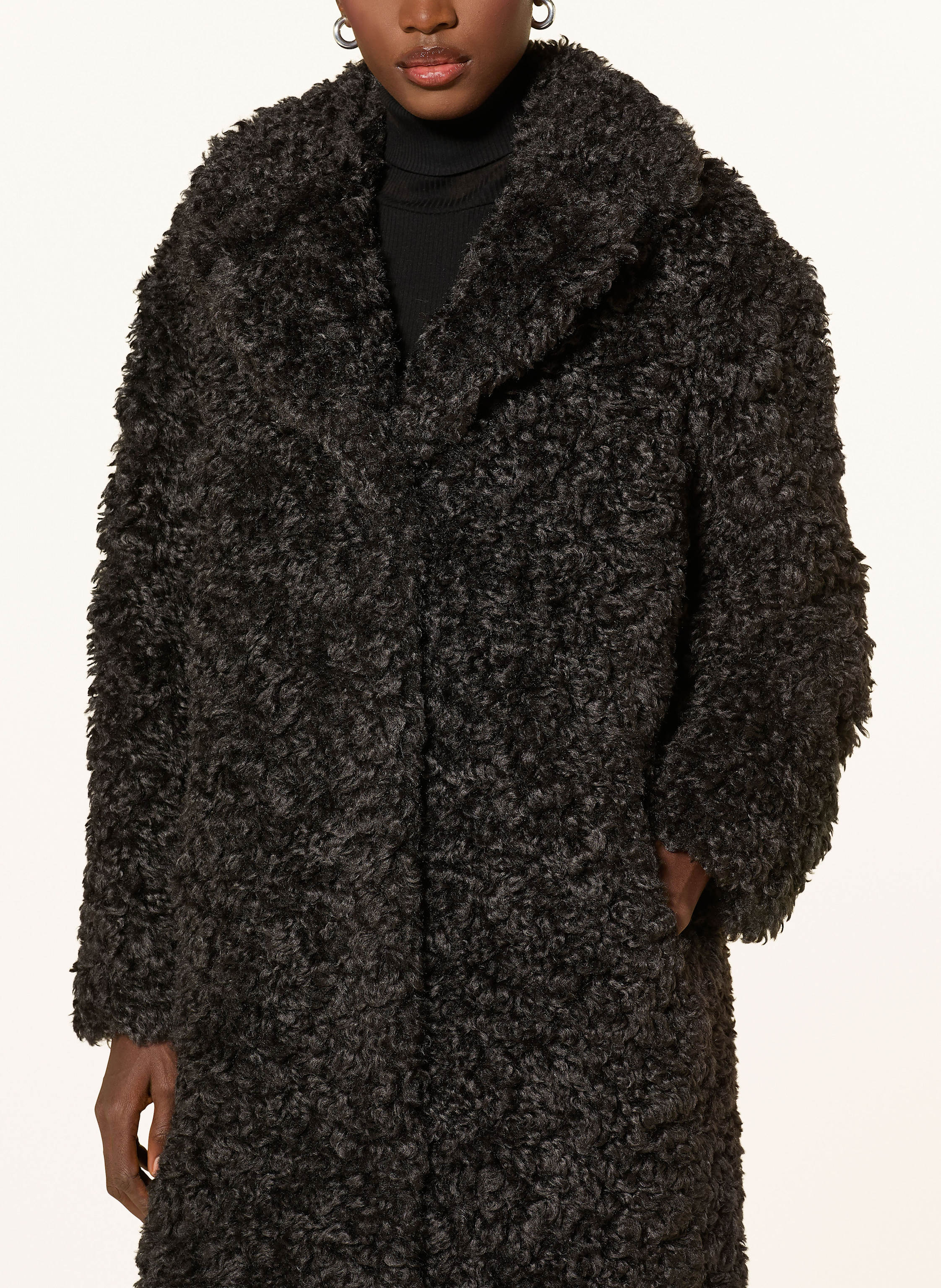 Thumbnail - Stand Studio Kunstfellmantel Camille braun