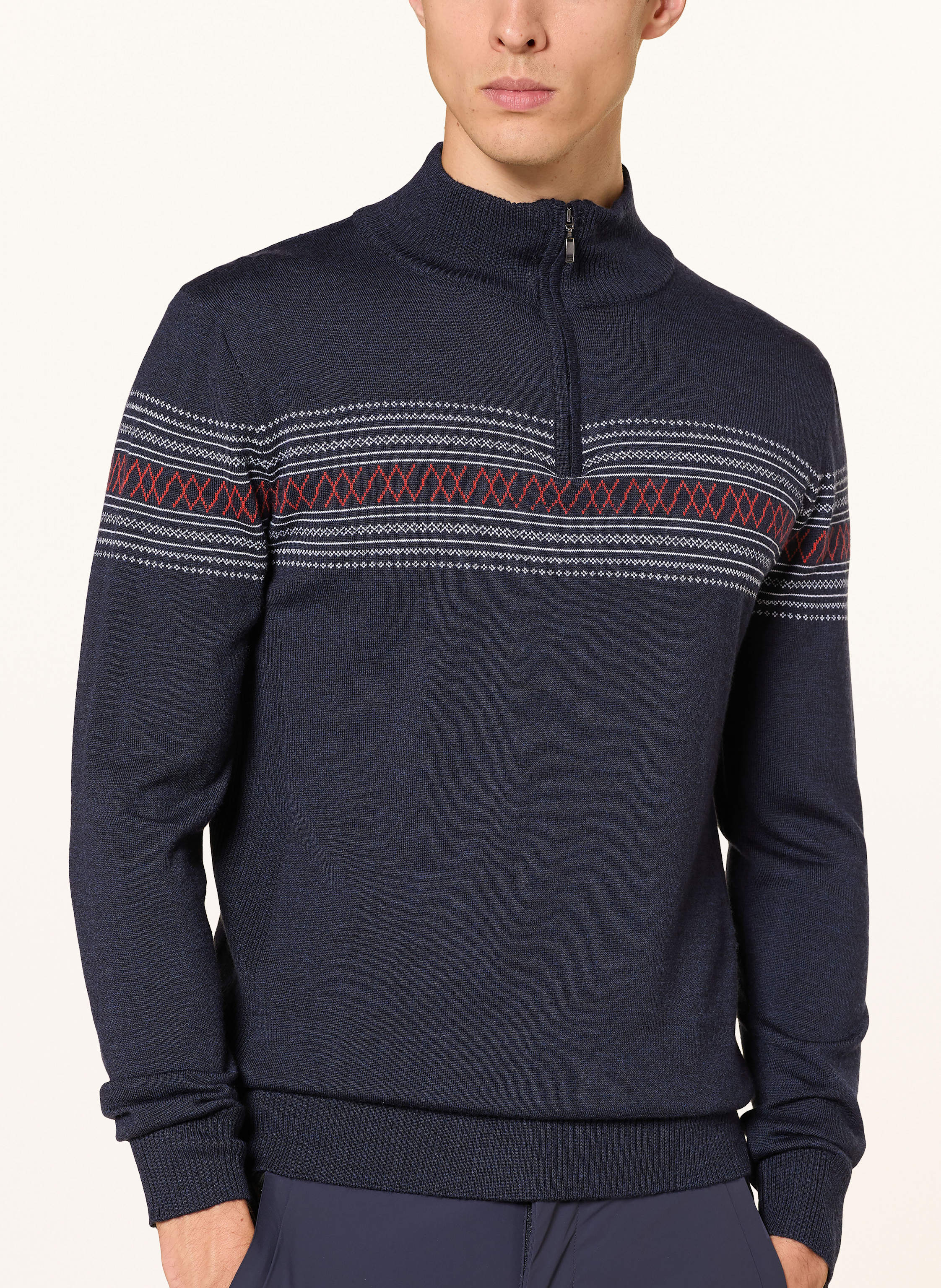 Thumbnail - We Norwegians Troyer Signature Aus Merinowolle blau