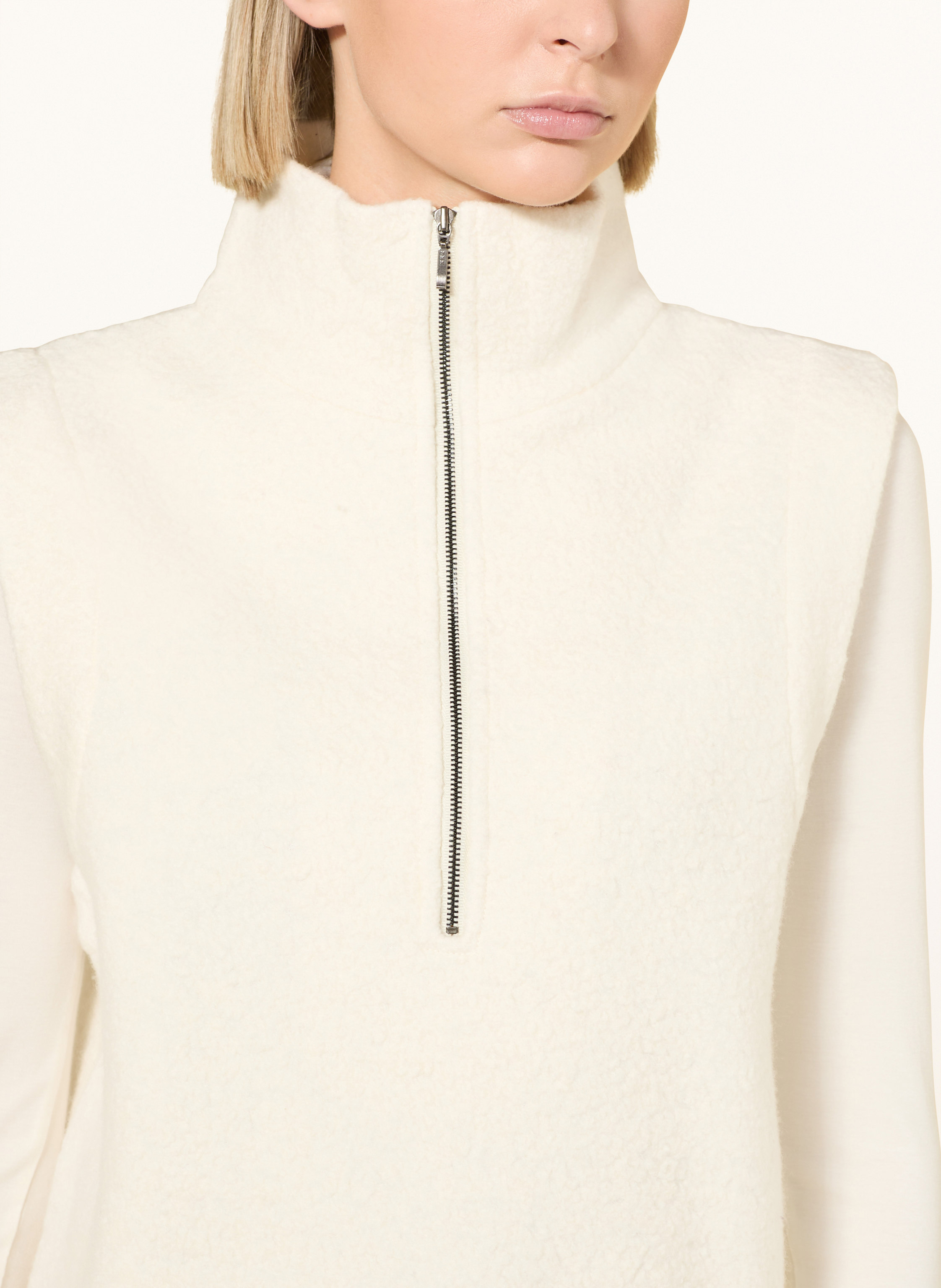 Thumbnail - We Norwegians Fleece-Troyer Alta Aus Merinowolle weiss