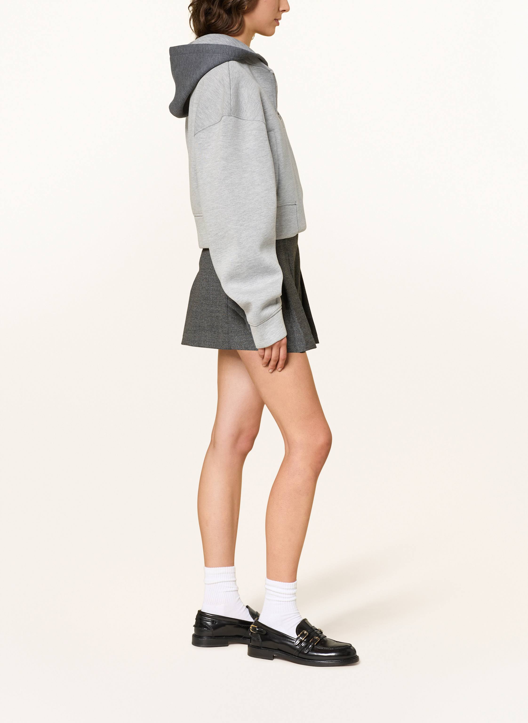 Thumbnail - Sandro Cropped-Sweatjacke grau