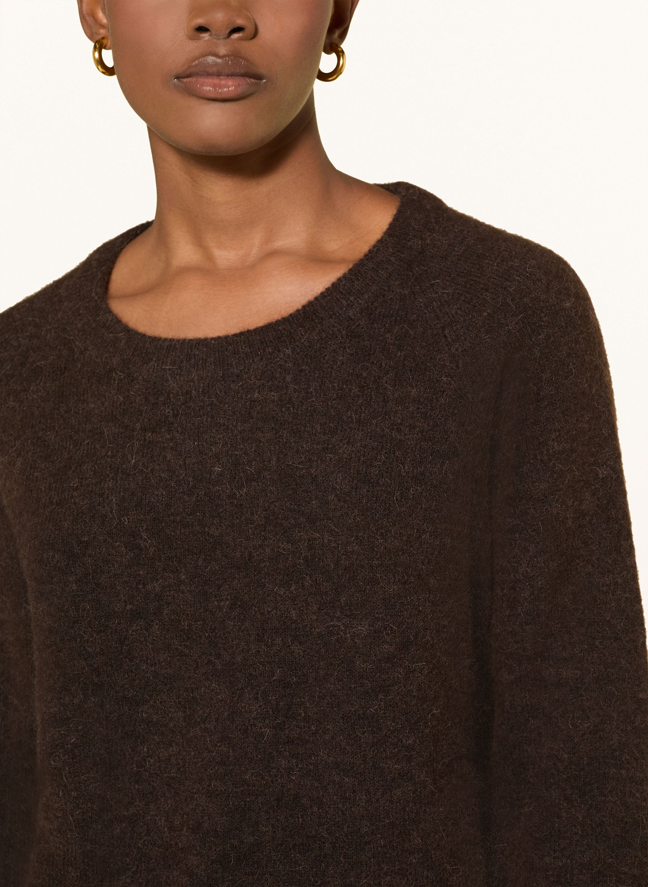 Thumbnail - Samsøe Samsøe Pullover Nor O-N Short Mit Alpaka braun