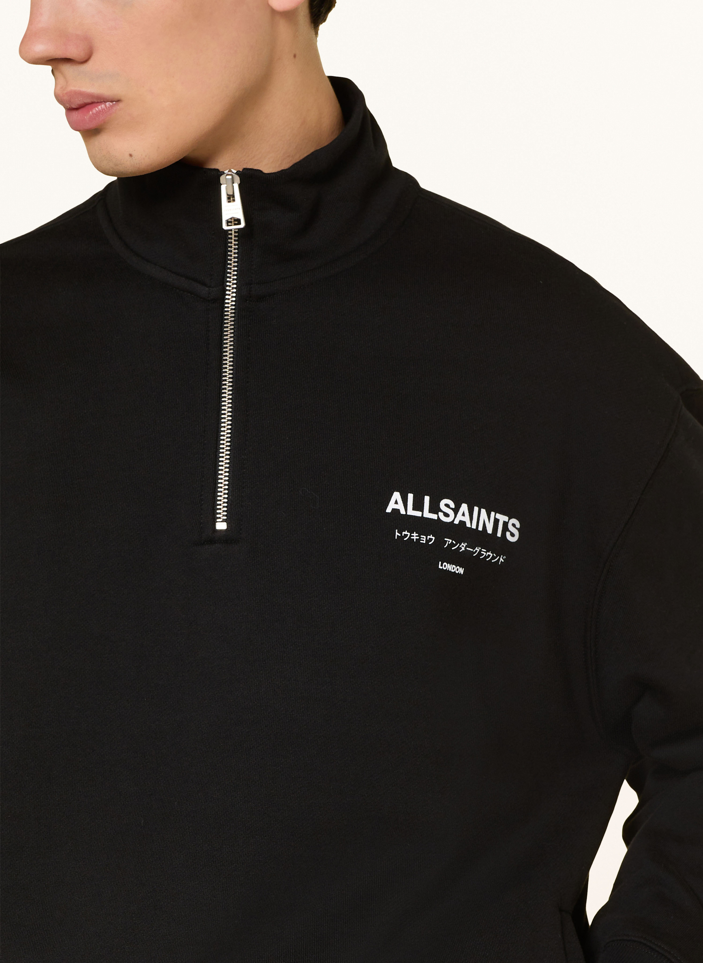 Thumbnail - Allsaints Sweat-Troyer Underground schwarz