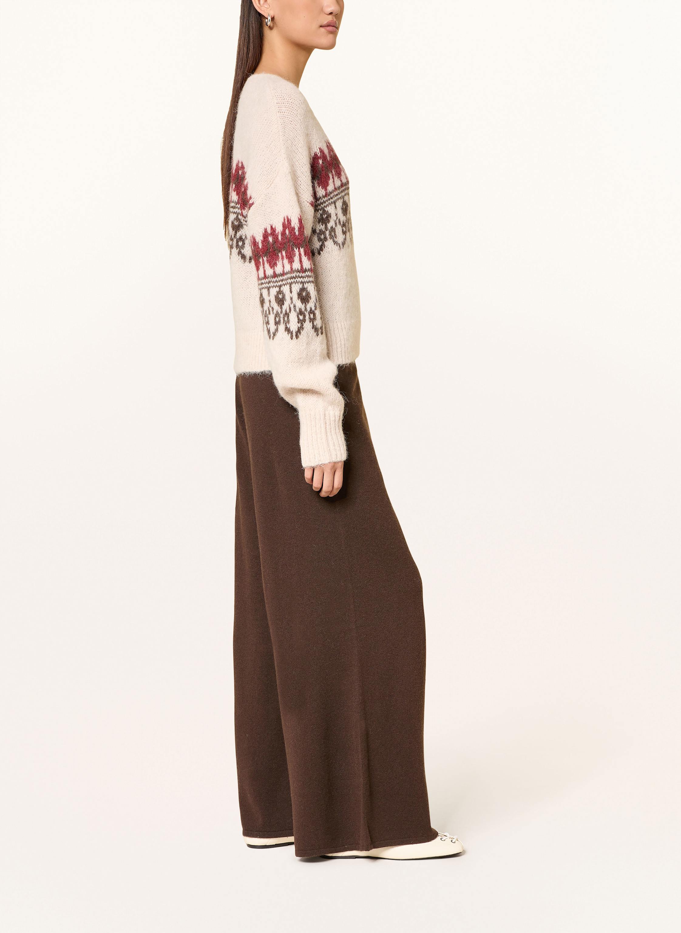 Thumbnail - Mrs & Hugs Strickhose Mit Cashmere braun