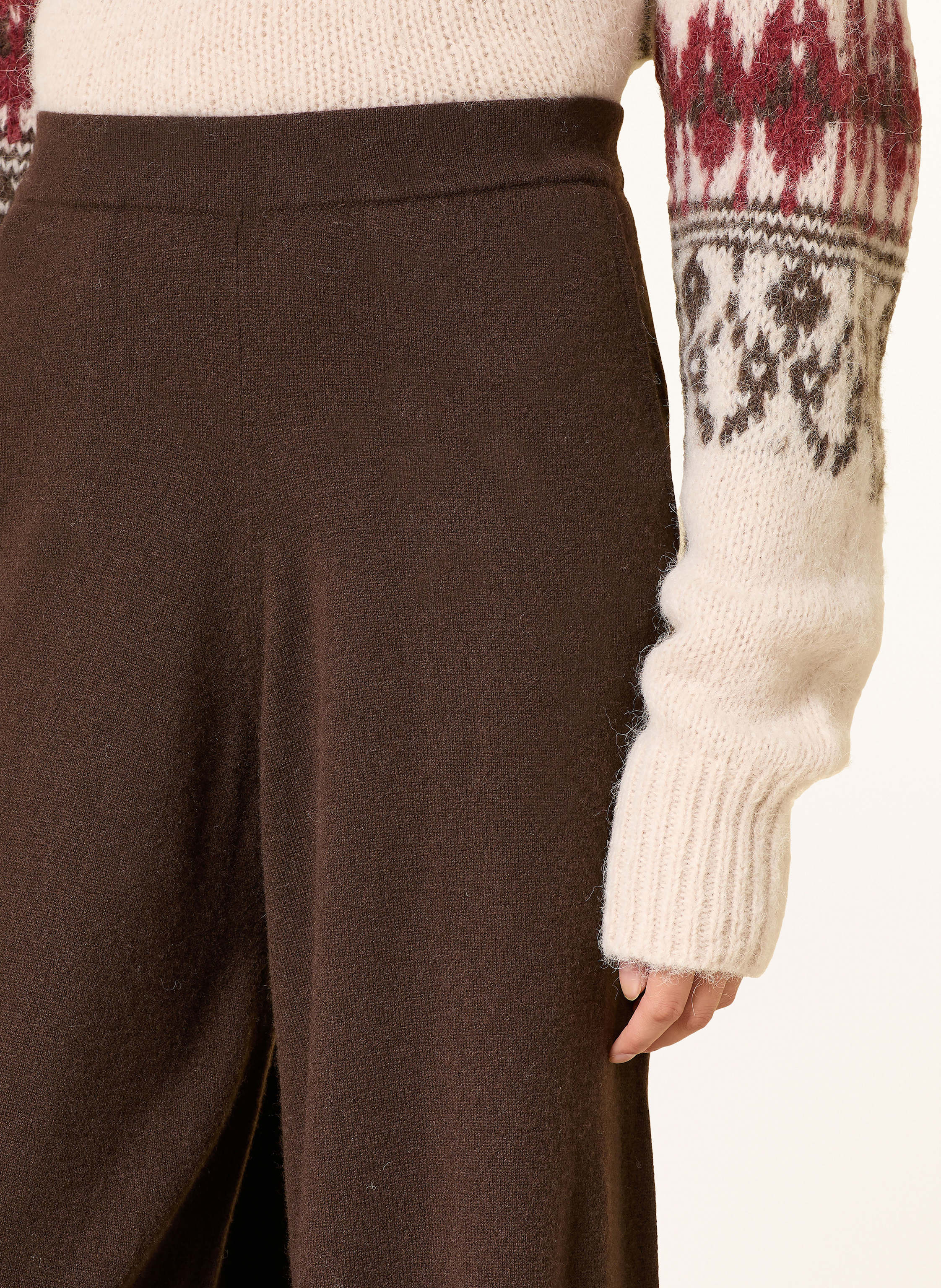 Thumbnail - Mrs & Hugs Strickhose Mit Cashmere braun