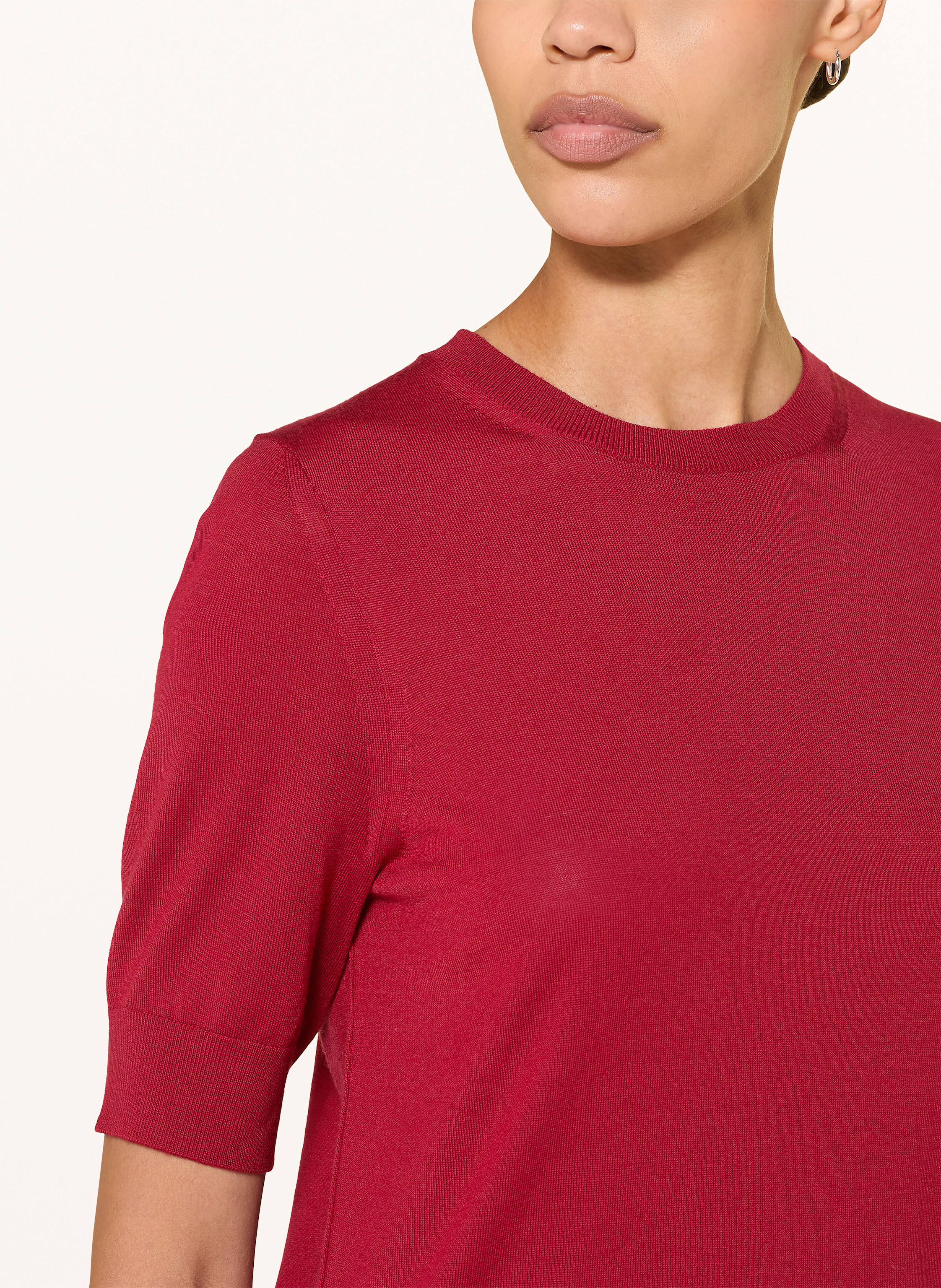 Boss Strickshirt Farbella rot – Bild 2