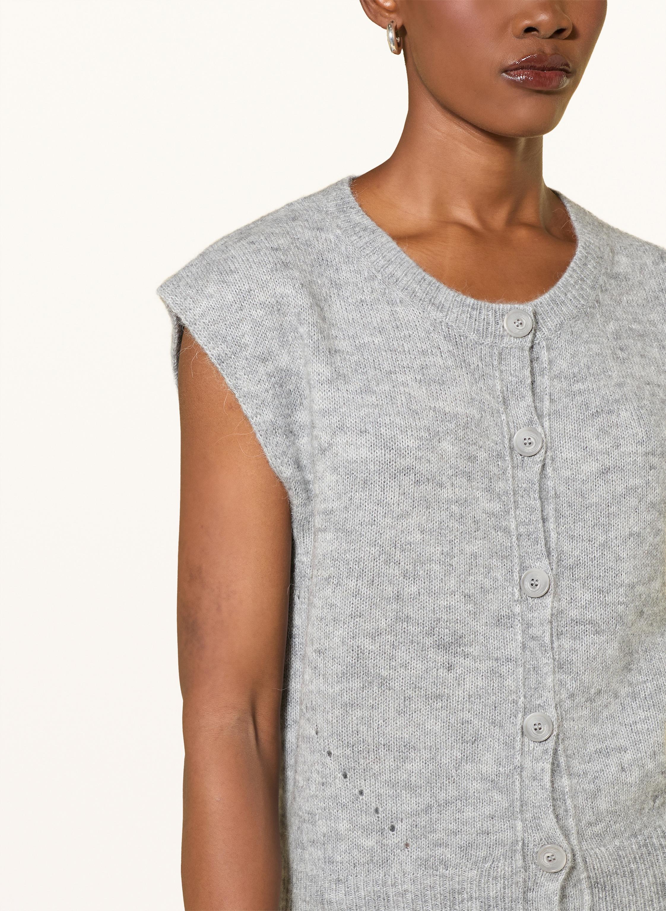 Thumbnail - Boss Strickjacke Foldrerio grau