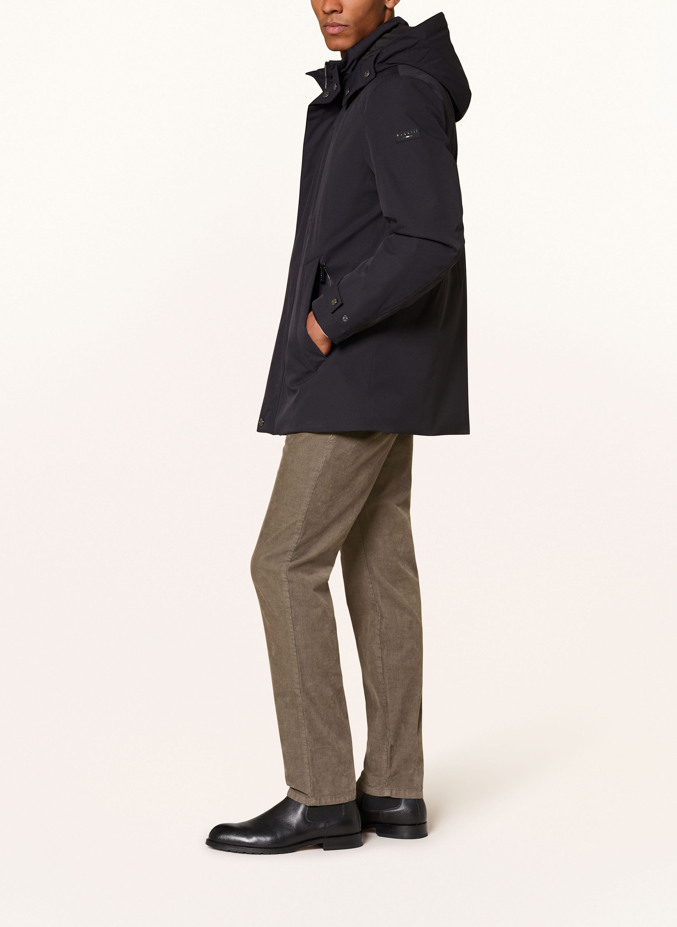 Thumbnail - Bugatti Parka Mit Abnehmbarer Kapuze blau