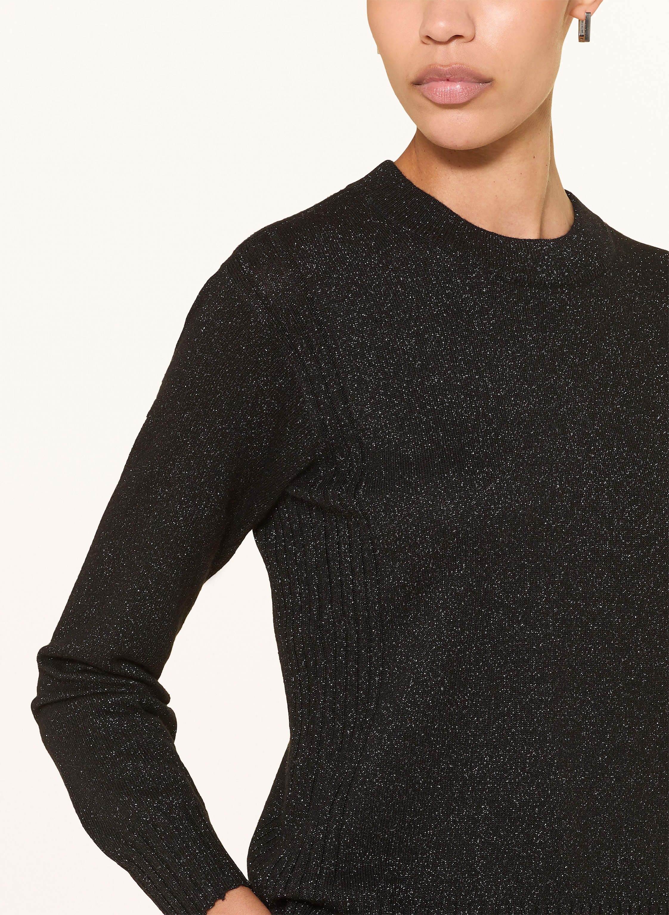 Thumbnail - Armani Exchange Pullover Mit Glitzergarn schwarz