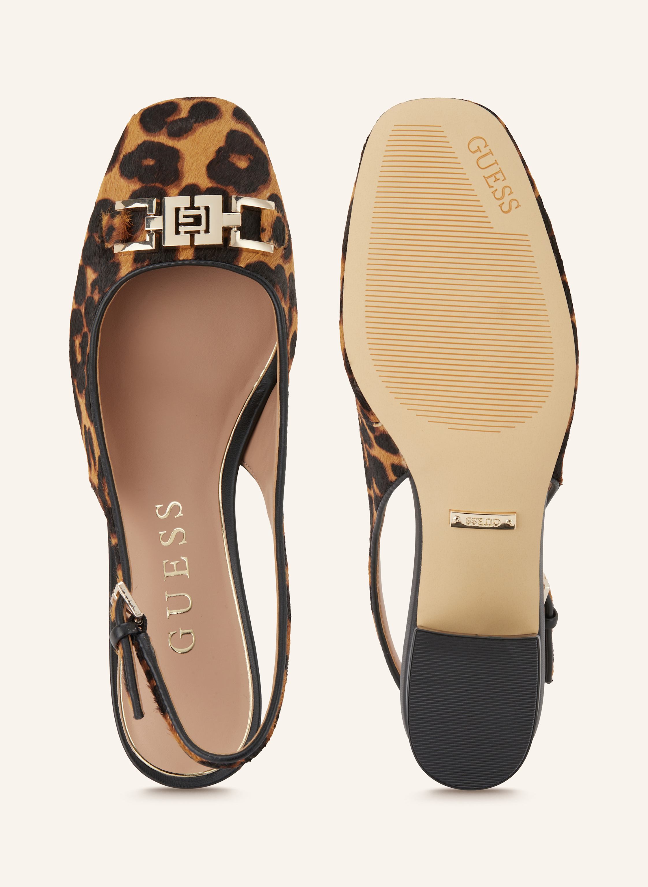 Thumbnail - Guess Slingpumps Calidely braun