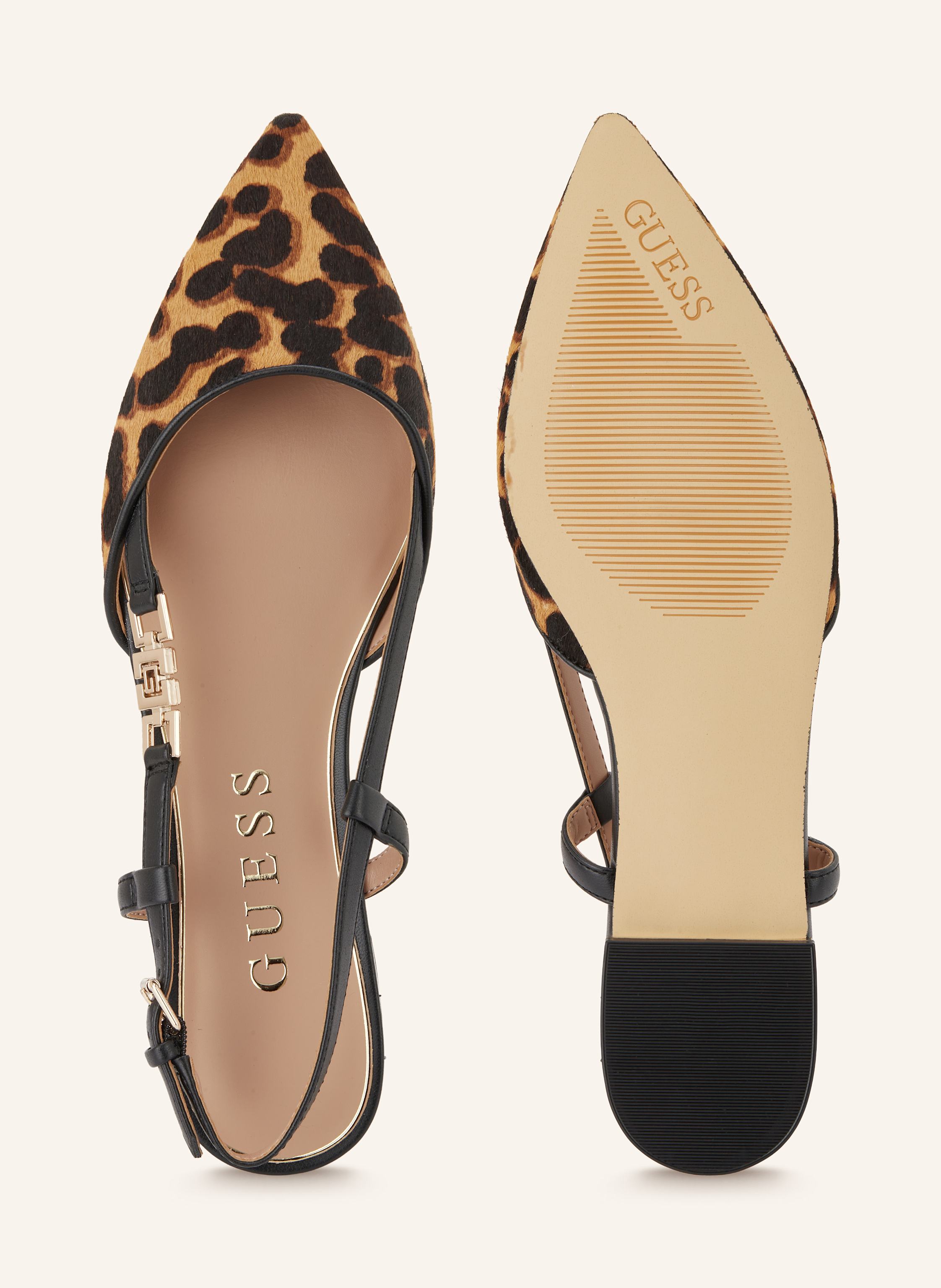 Thumbnail - Guess Slingballerinas Franiely braun
