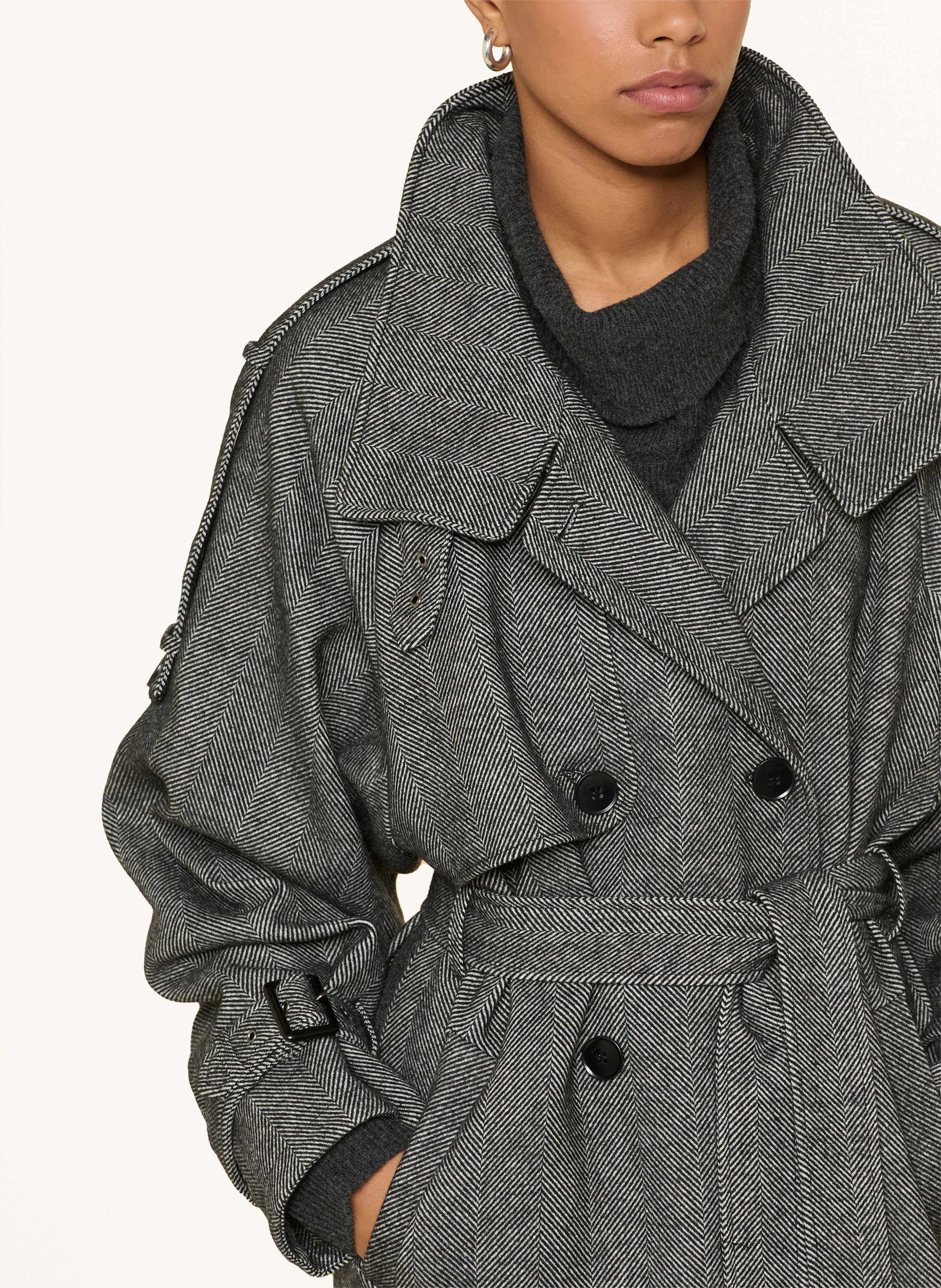 Thumbnail - Gestuz Trenchcoat Gzavic schwarz