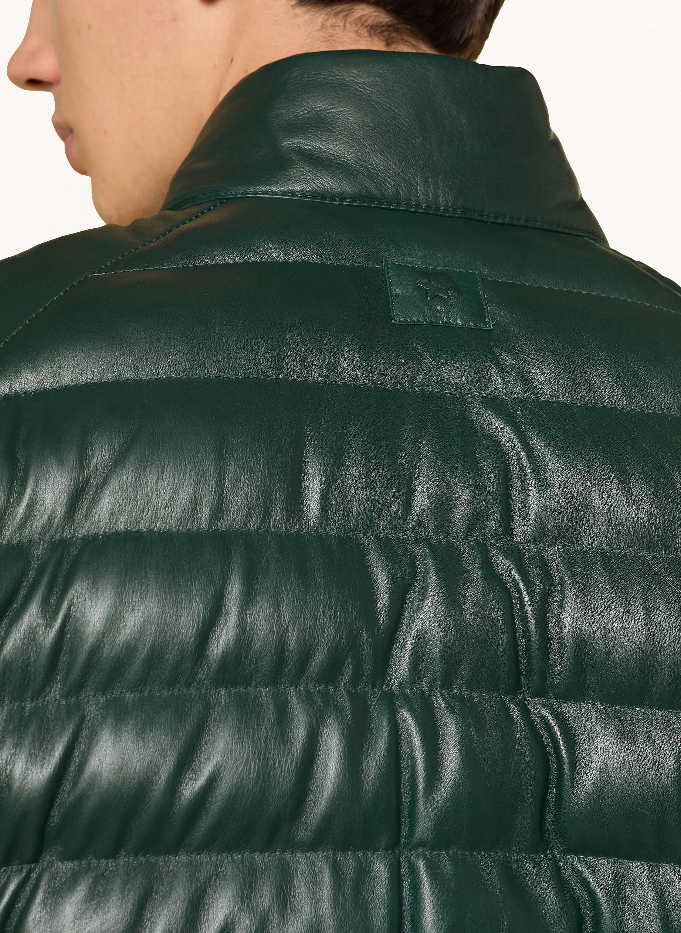 Thumbnail - Milestone Lederjacke Mshendrik Mit Dupont™ Sorona®-Isolierung gruen