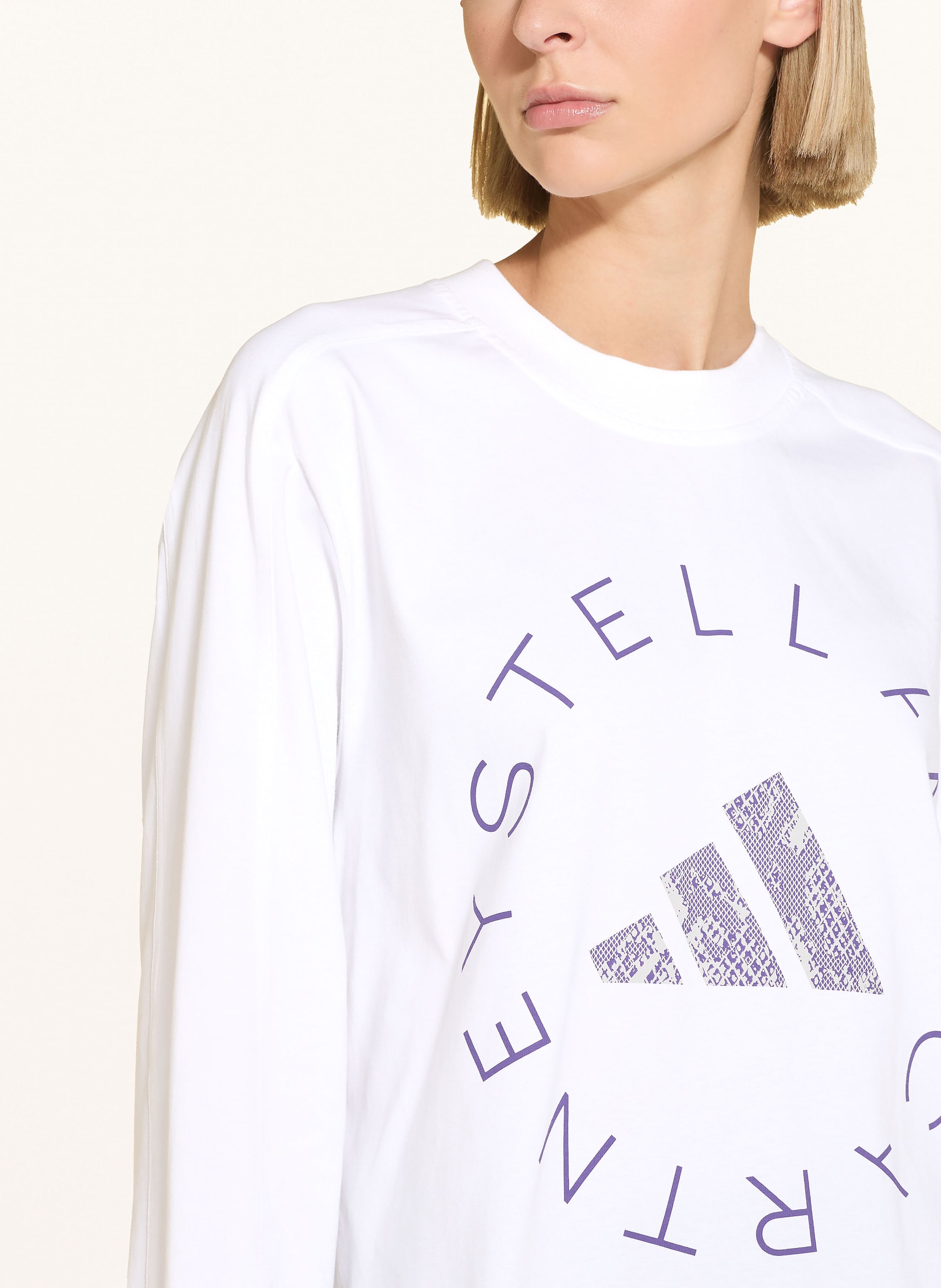 Thumbnail - Adidas By Stella Mccartney Longsleeve Adidas By Stella Mccartney Oversized Graphic weiss