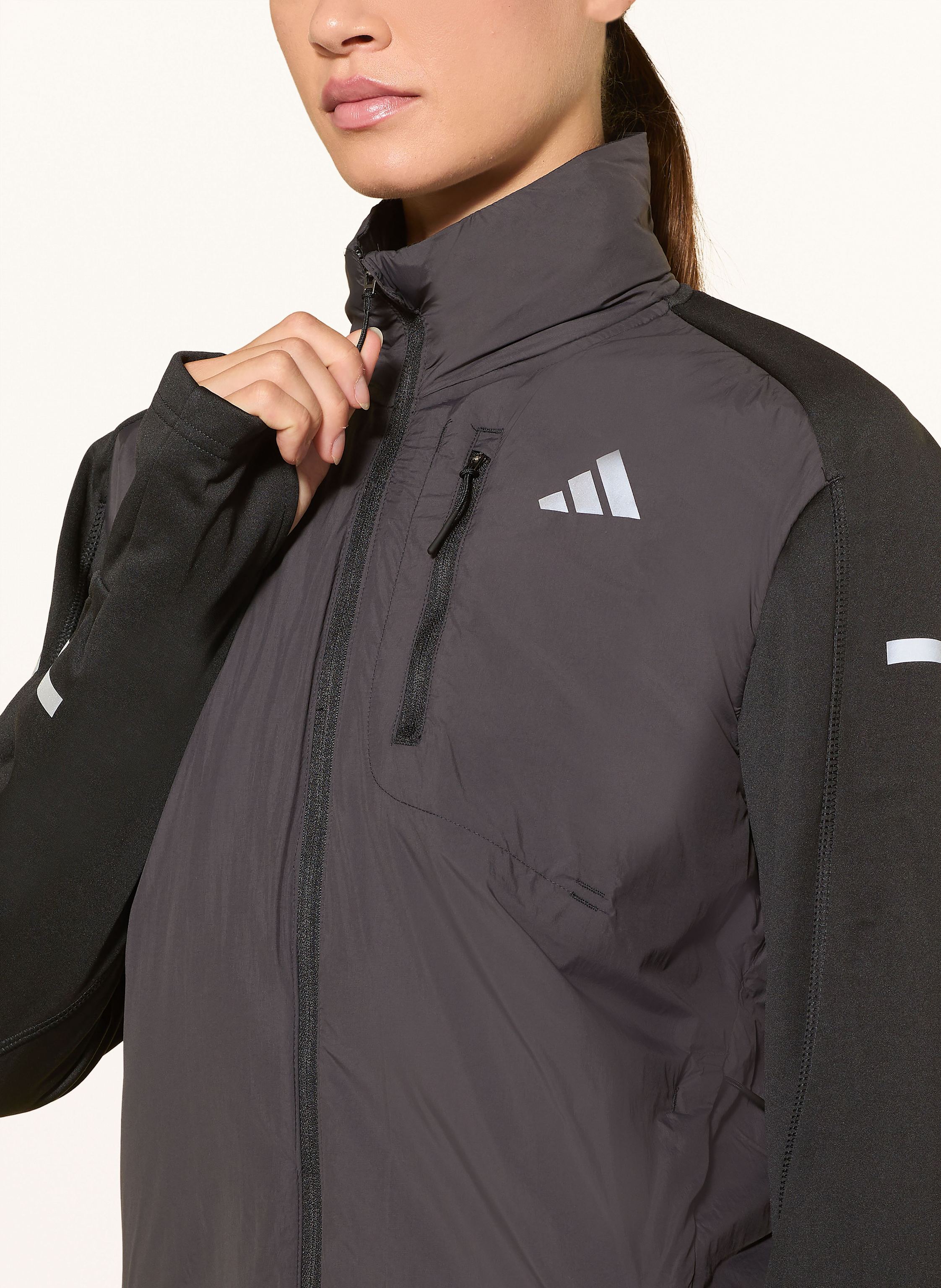 Thumbnail - Adidas Hybrid-Laufjacke adi365running Warm Jacket schwarz