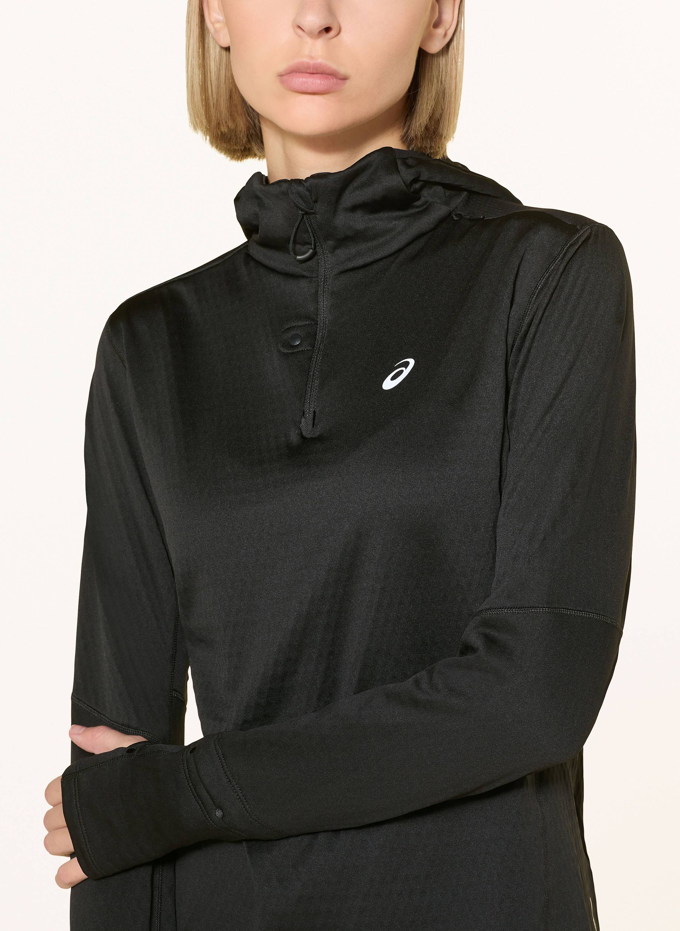 Thumbnail - Asics Laufshirt Road Winter schwarz