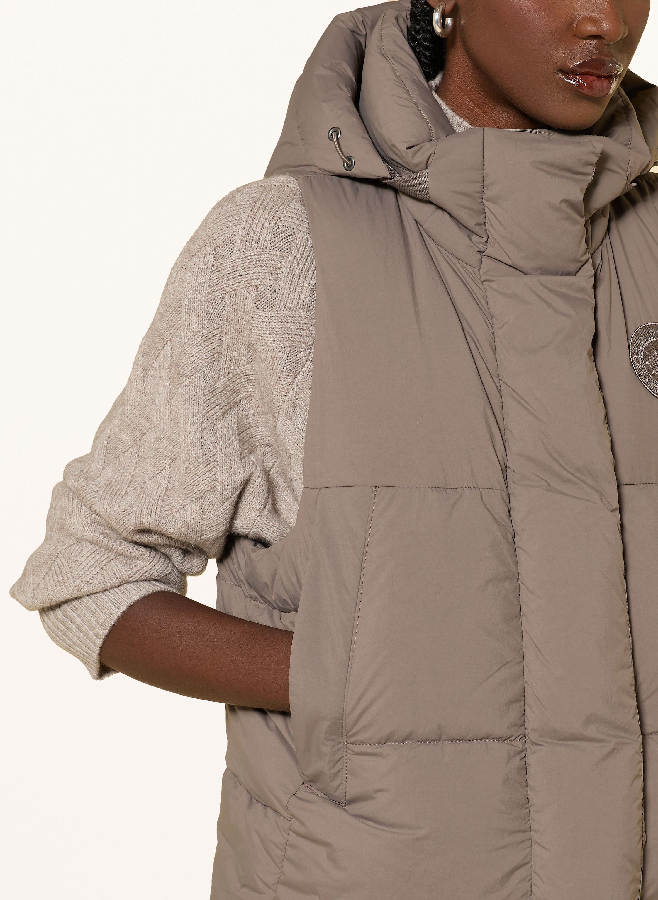 Thumbnail - Canada Goose Daunenweste Junction Mit Abnehmbarer Kapuze beige