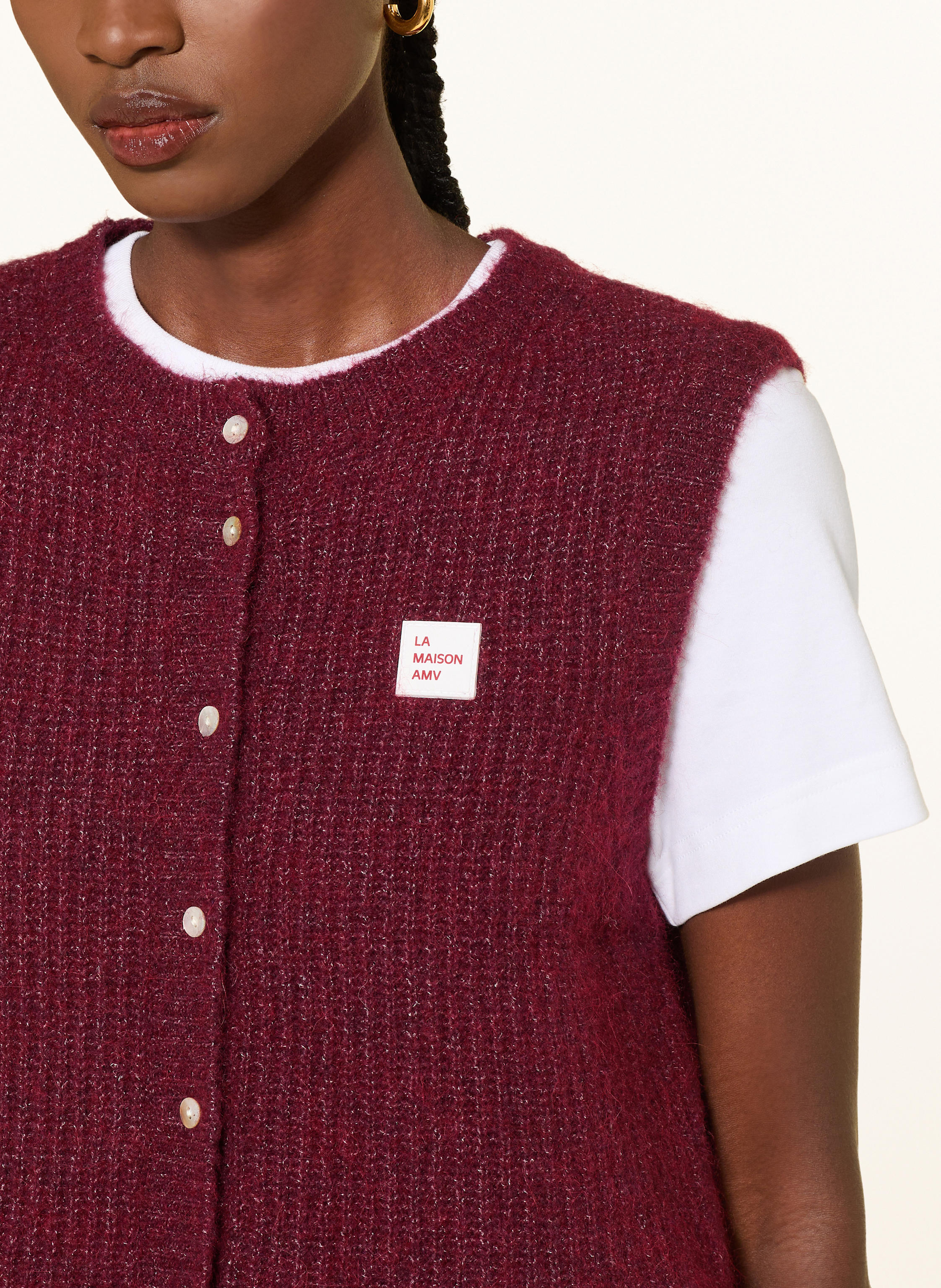 Thumbnail - American Vintage Pullunder Knitvest rot