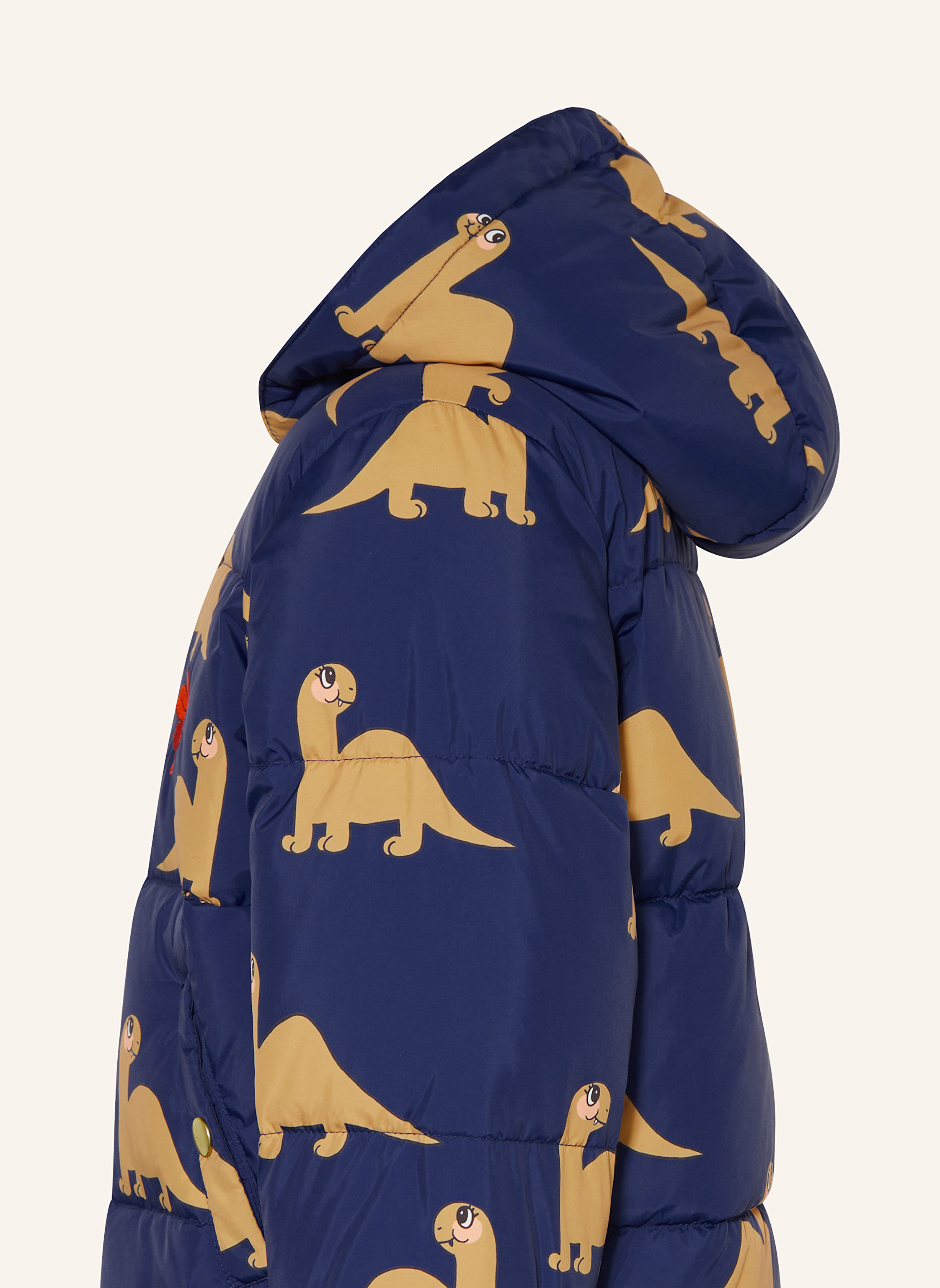 Thumbnail - Mini Rodini Steppjacke Mit Abnehmbarer Kapuze blau