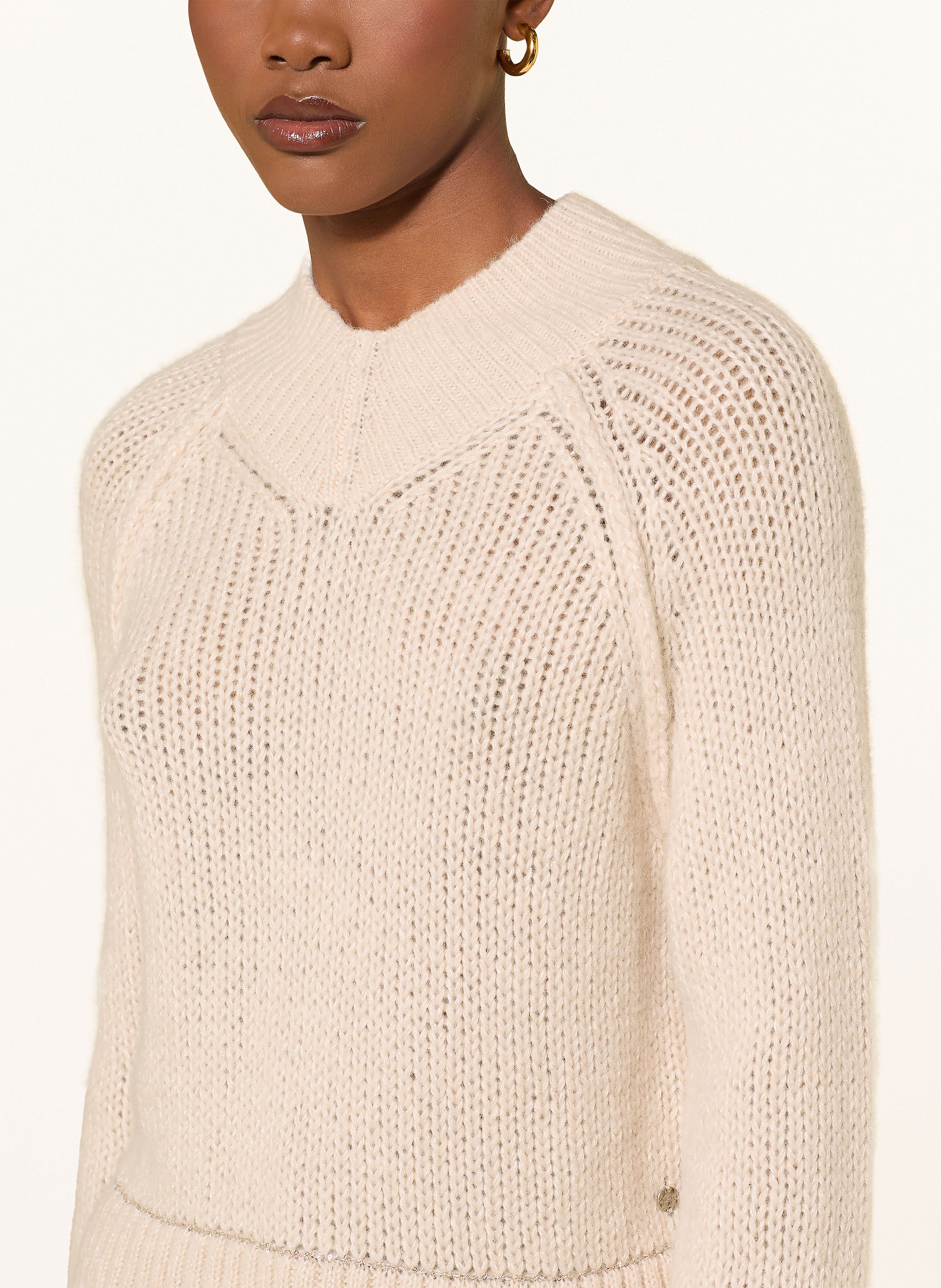 Thumbnail - Marc Cain Pullover Mit Pailletten beige