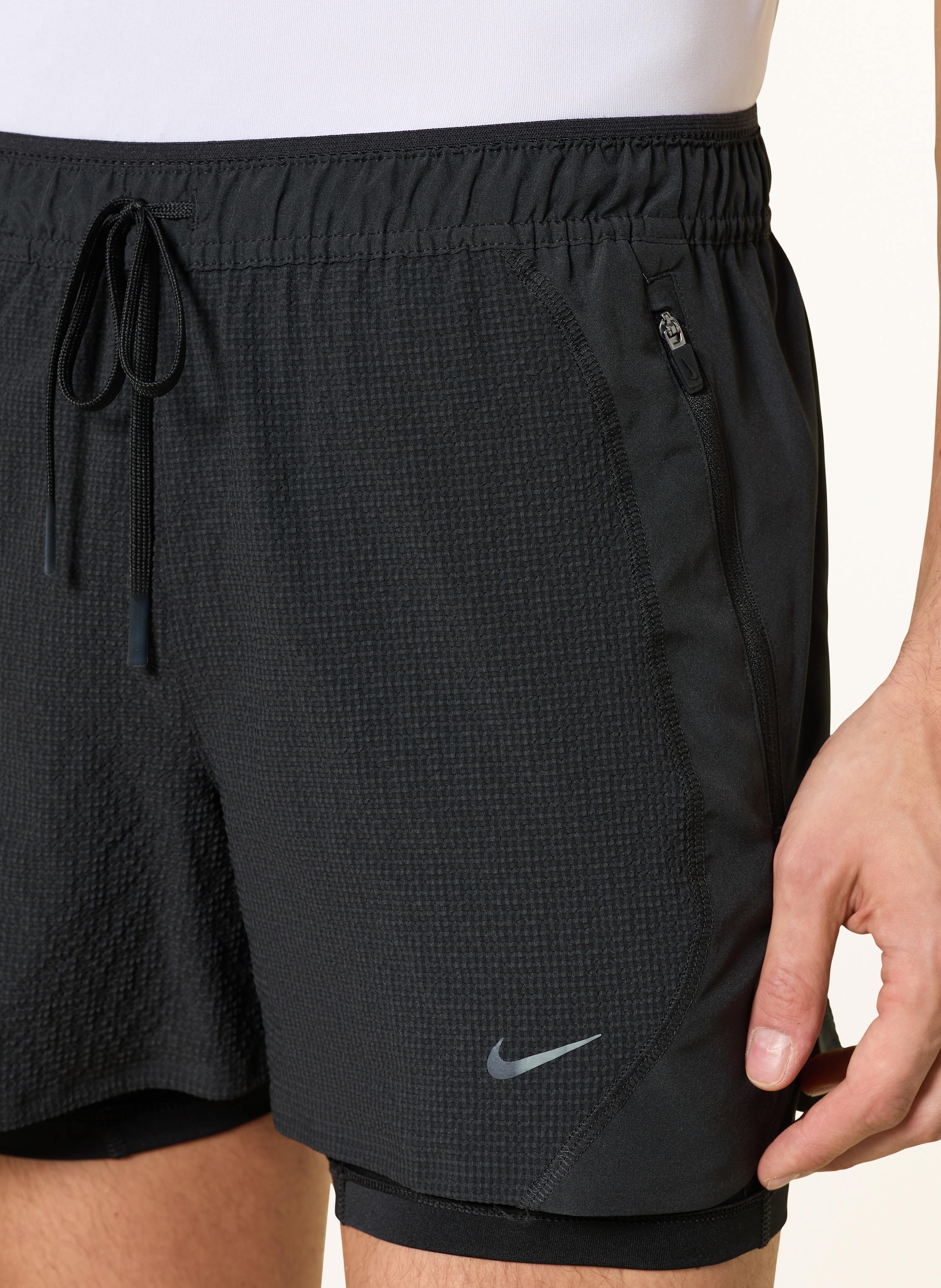 Thumbnail - Nike 2-In-1-Laufshorts Dri-Fit Adv schwarz