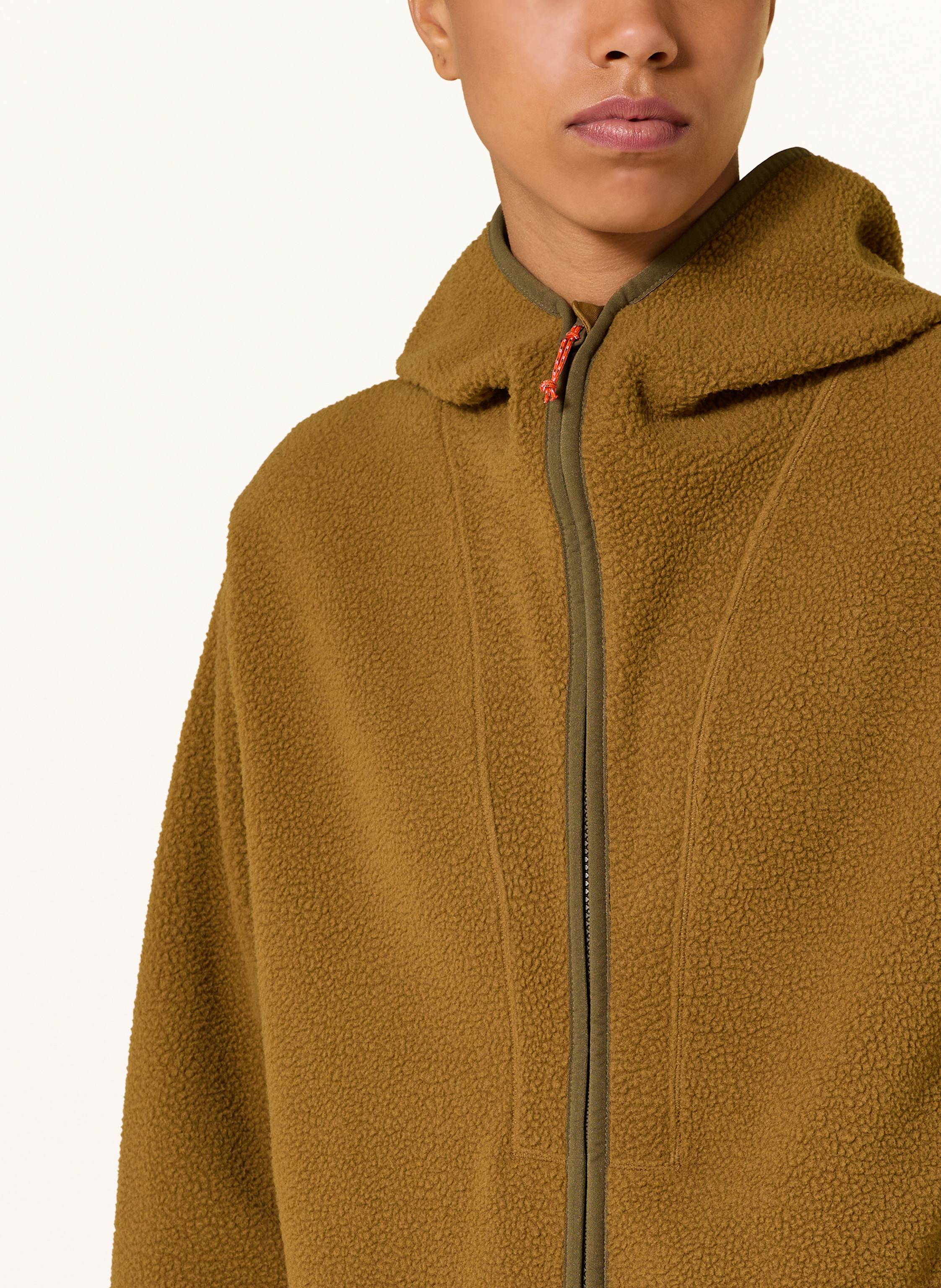 Thumbnail - Peak Performance Teddyfell-Jacke Pile Long Im Materialmix beige