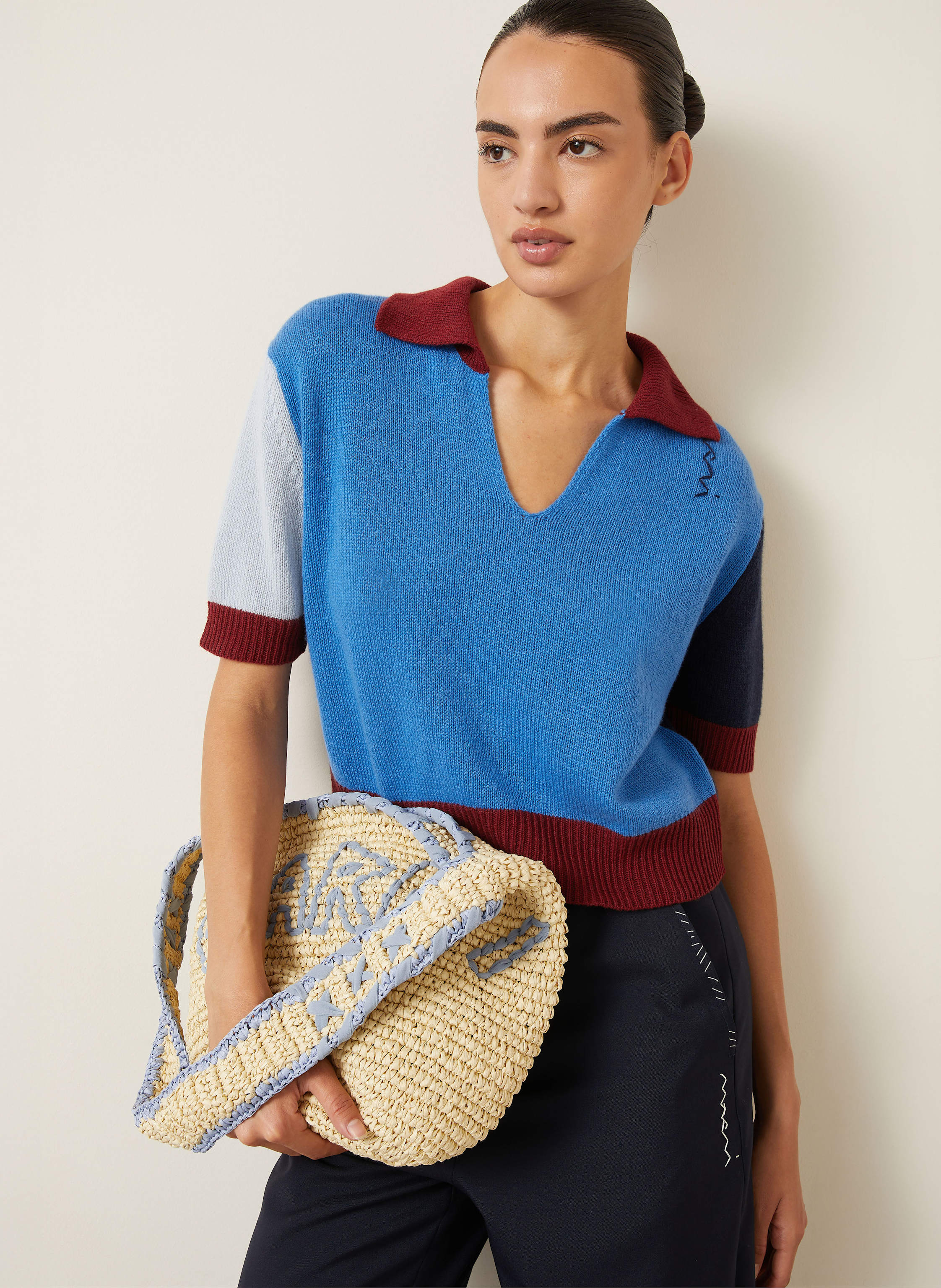 Thumbnail - Marni Strandtasche blau