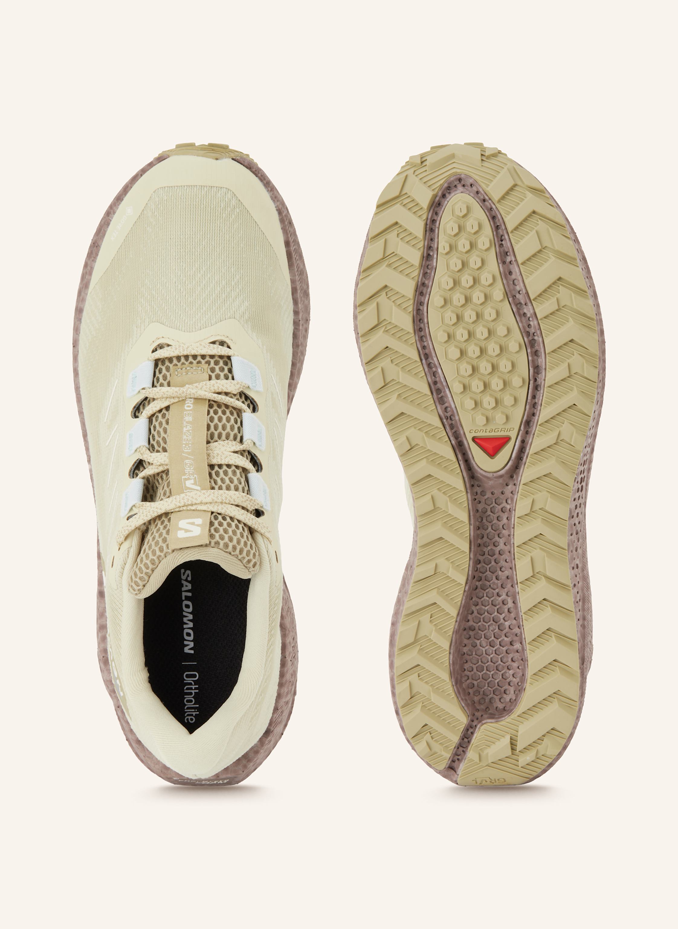 Thumbnail - Salomon Laufschuhe Aero Blaze 3 Grvl Gtx beige