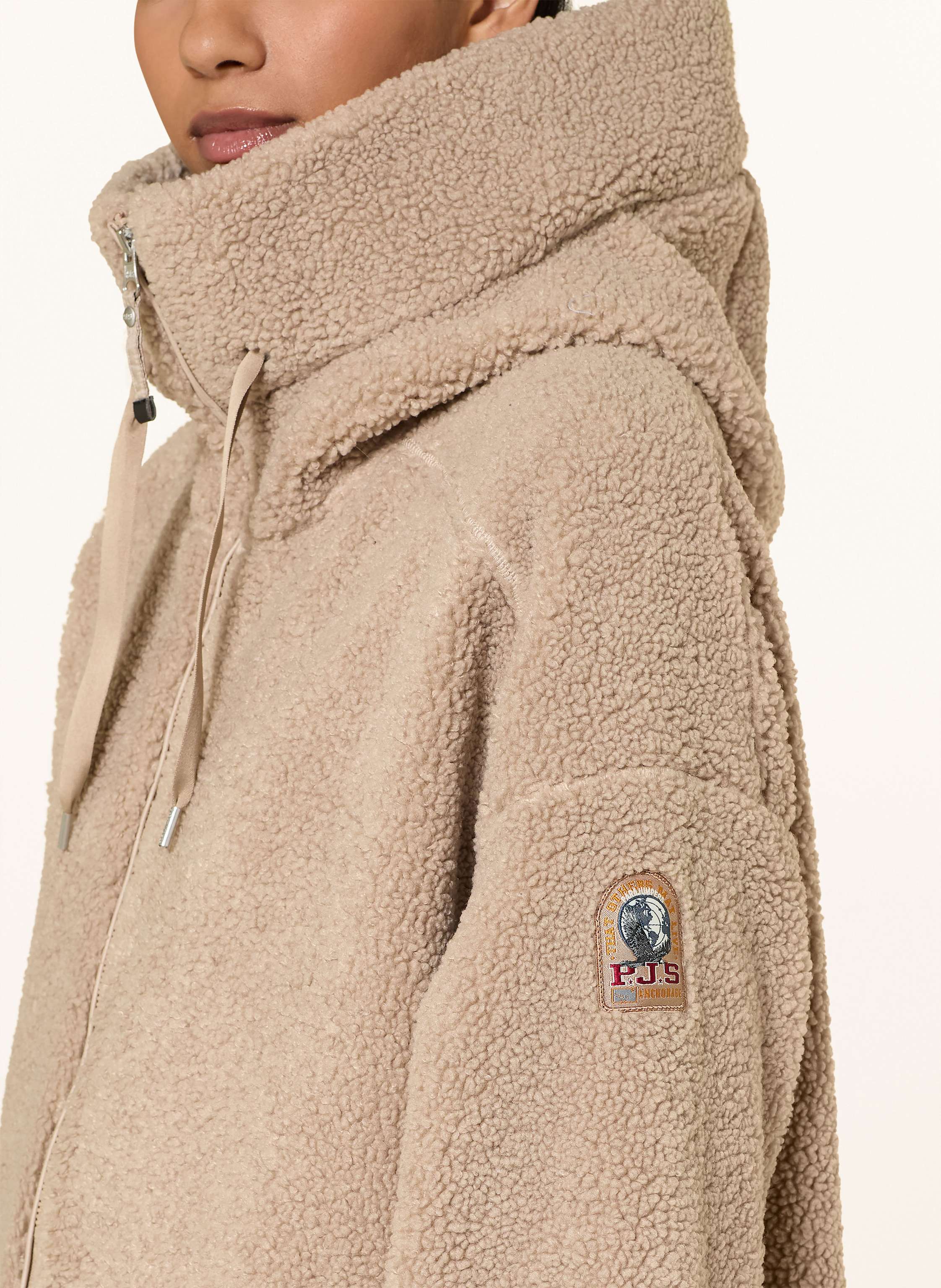 Thumbnail - Parajumpers Teddyfell-Jacke Noelle beige