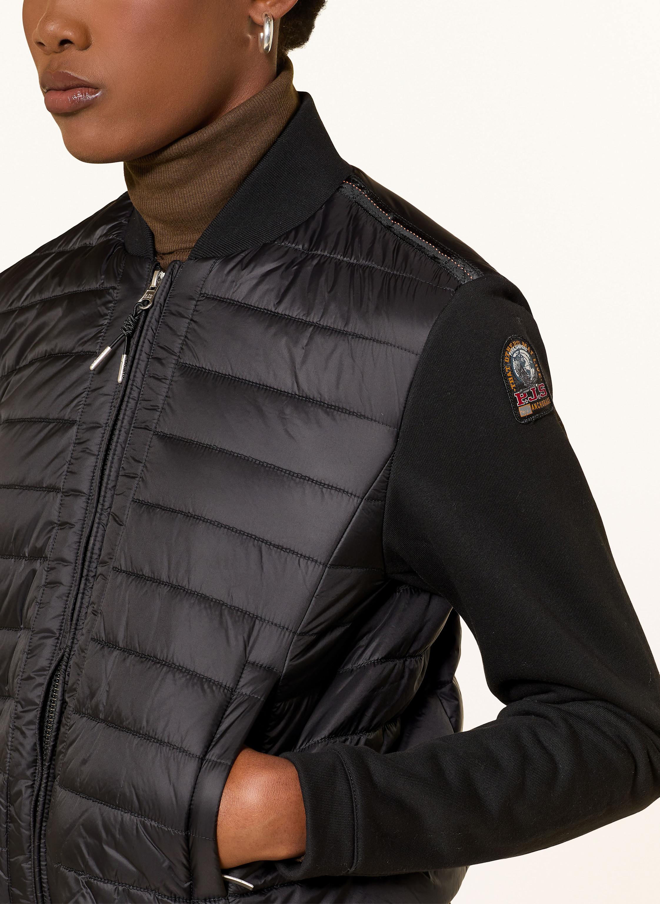 Thumbnail - Parajumpers Steppjacke Loretta Im Materialmix schwarz