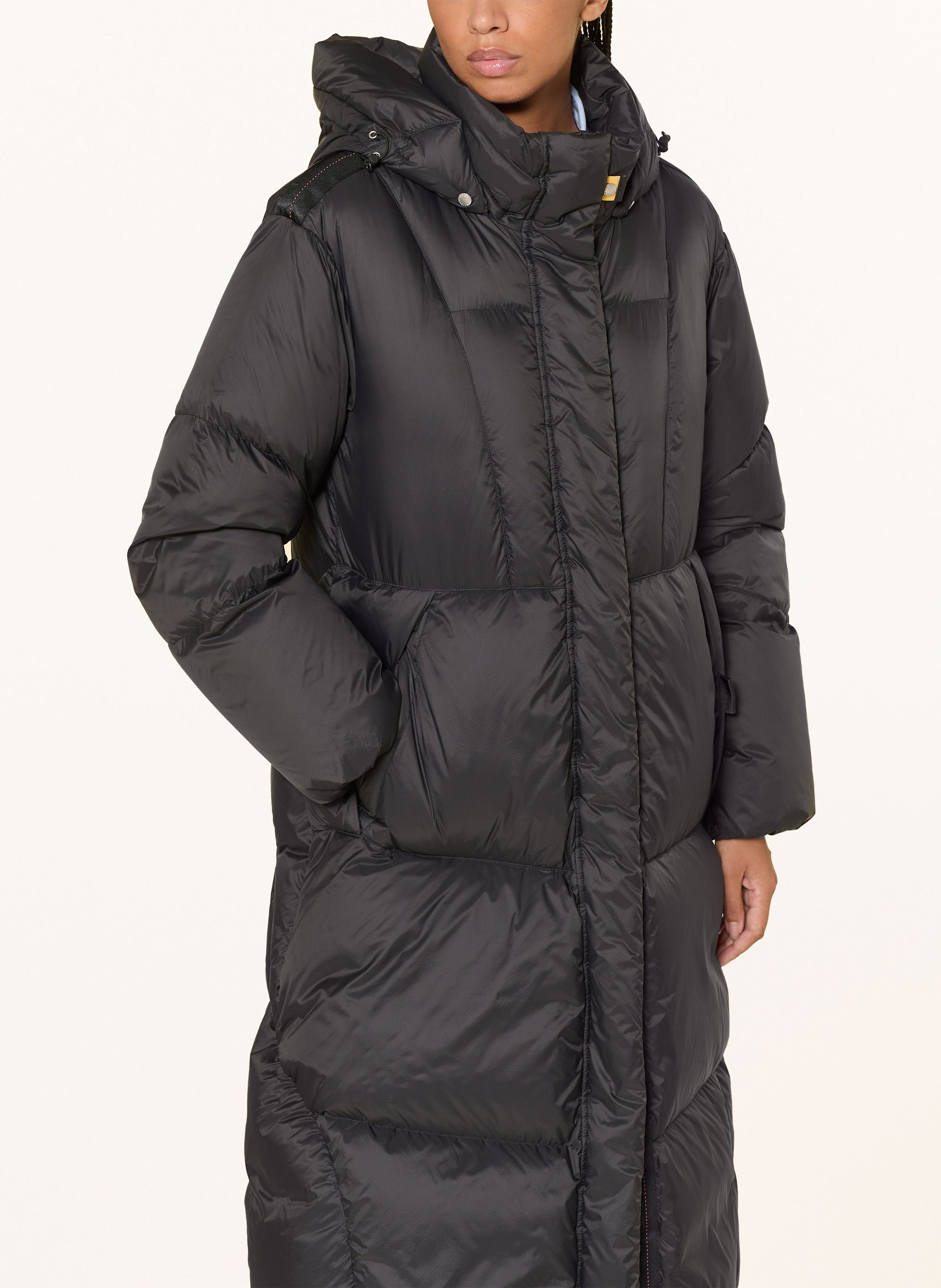 Thumbnail - Parajumpers Daunenmantel Liu Mit Abnehmbarer Kapuze blau