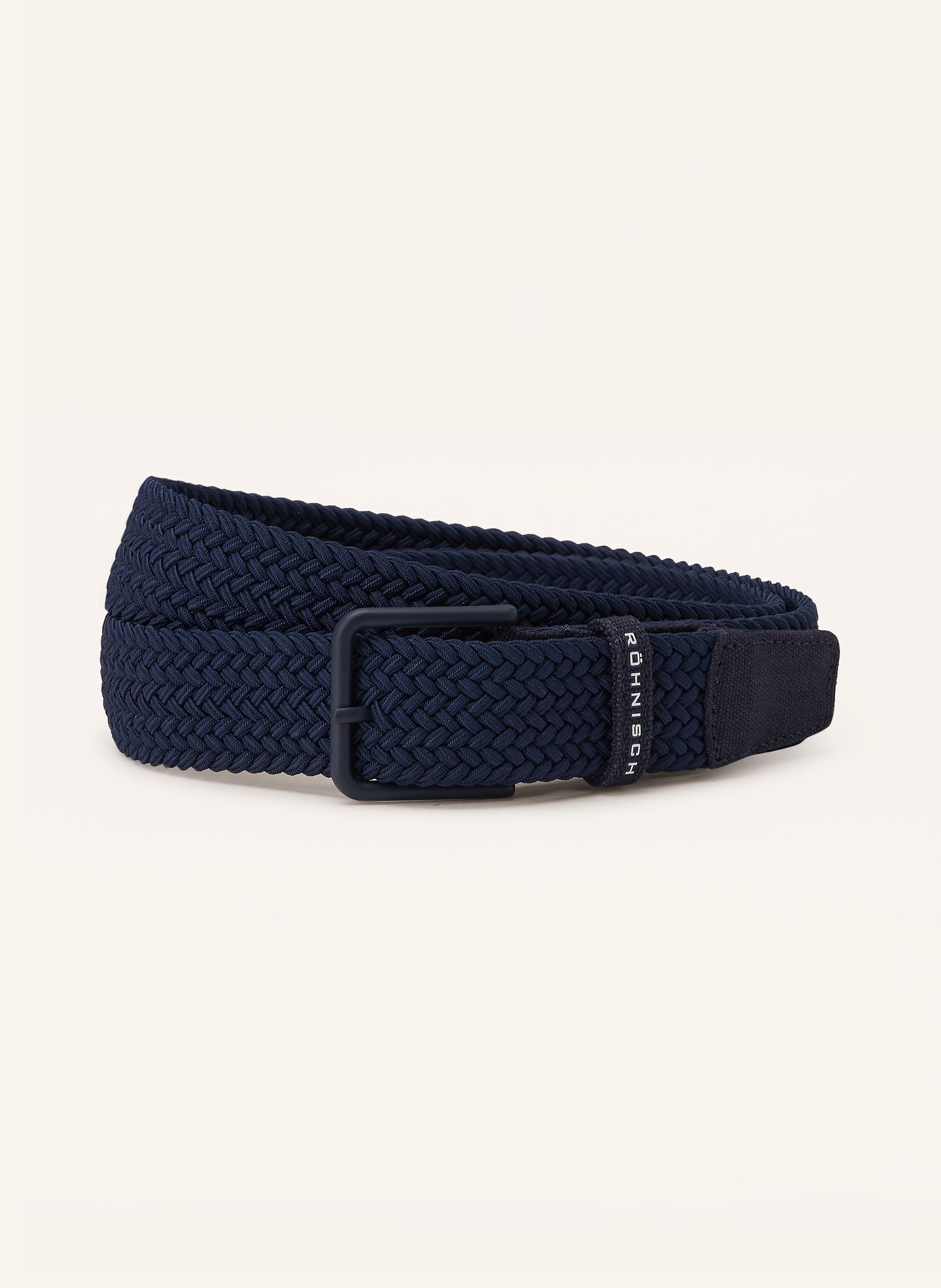 Röhnisch Flechtgürtel blau