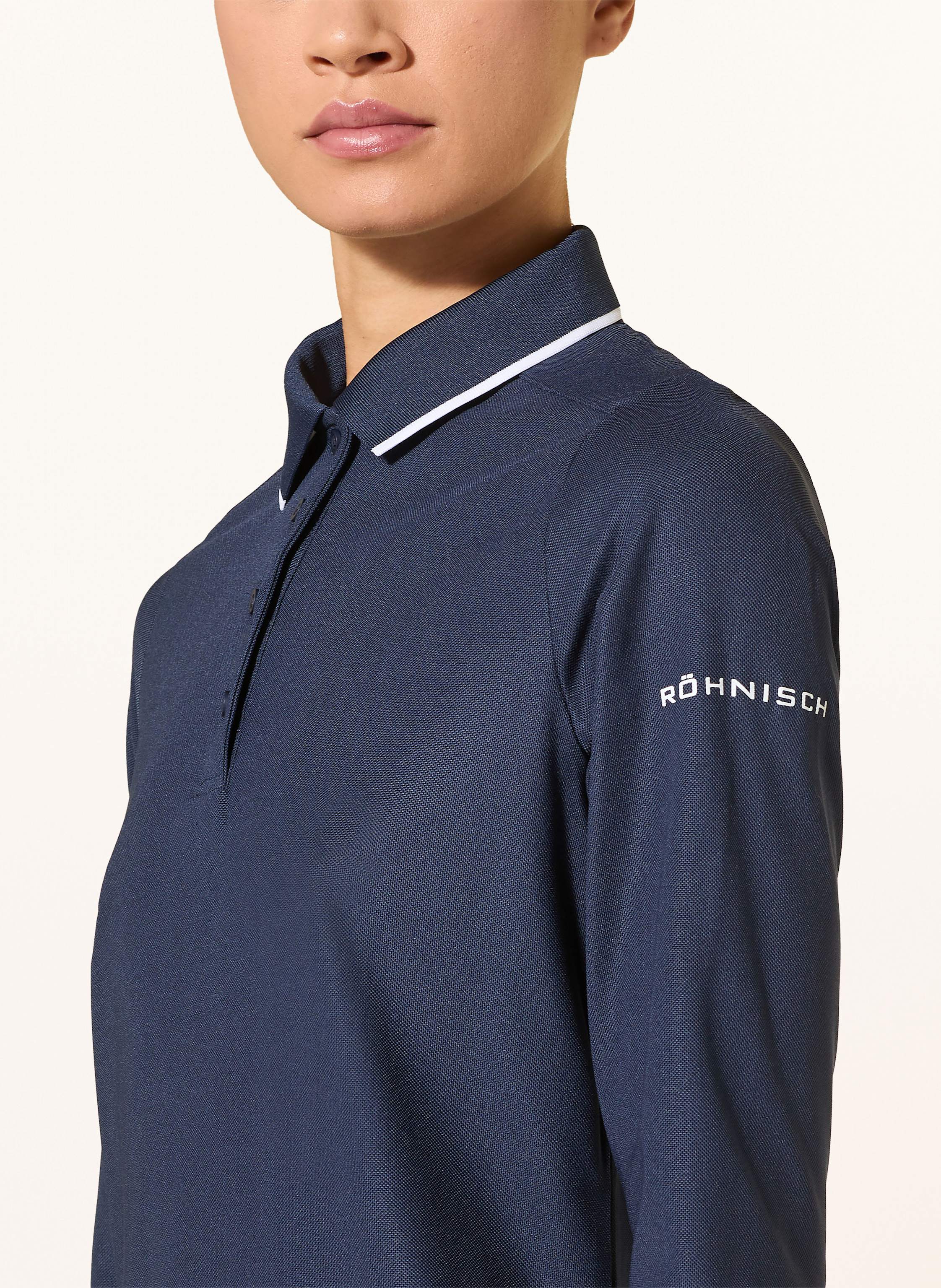 Thumbnail - Röhnisch Piqué-Poloshirt Miriam Regular Fit blau