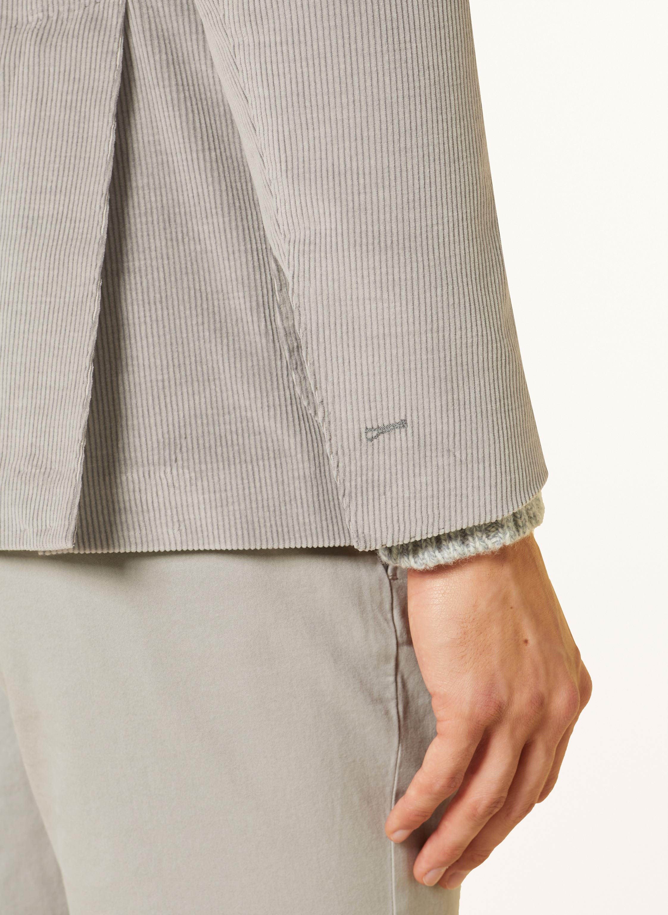 Thumbnail - Eleventy Cordsakko Extra Slim Fit grau