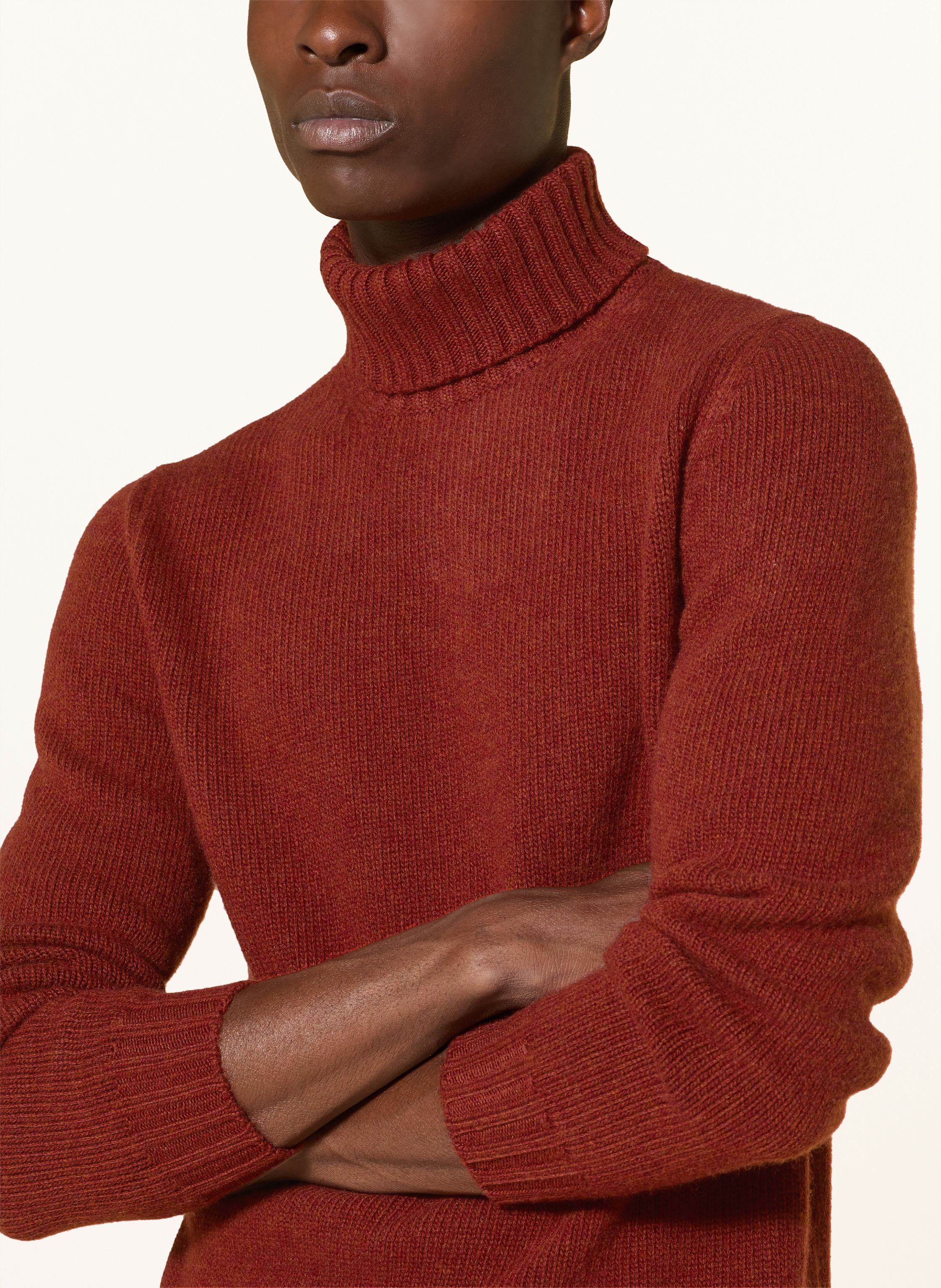 Thumbnail - Fedeli Rollkragenpullover Mit Cashmere braun