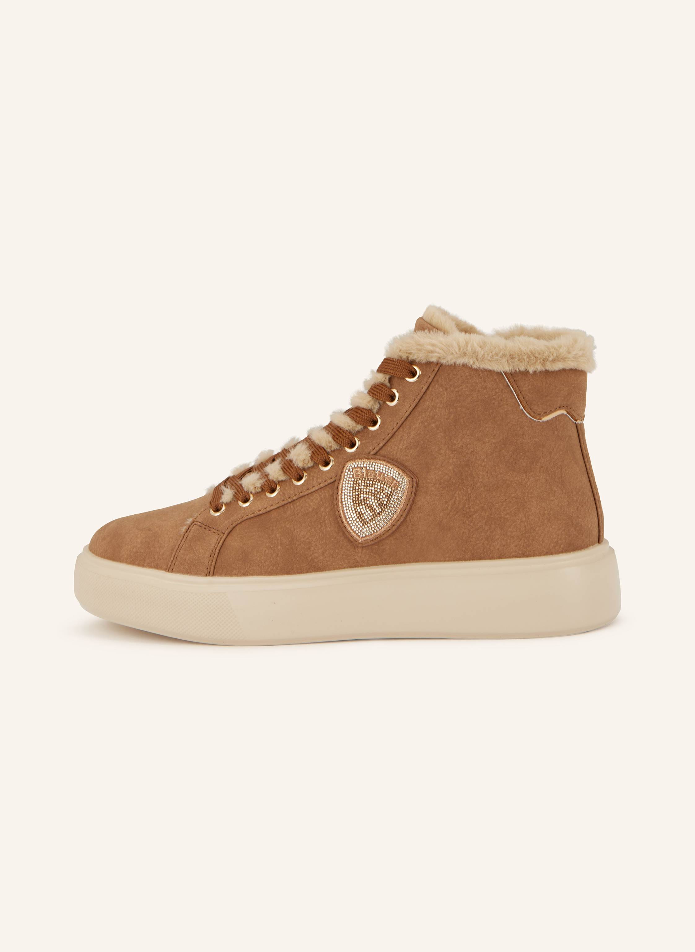 Thumbnail - Blauer Hightop-Sneaker braun