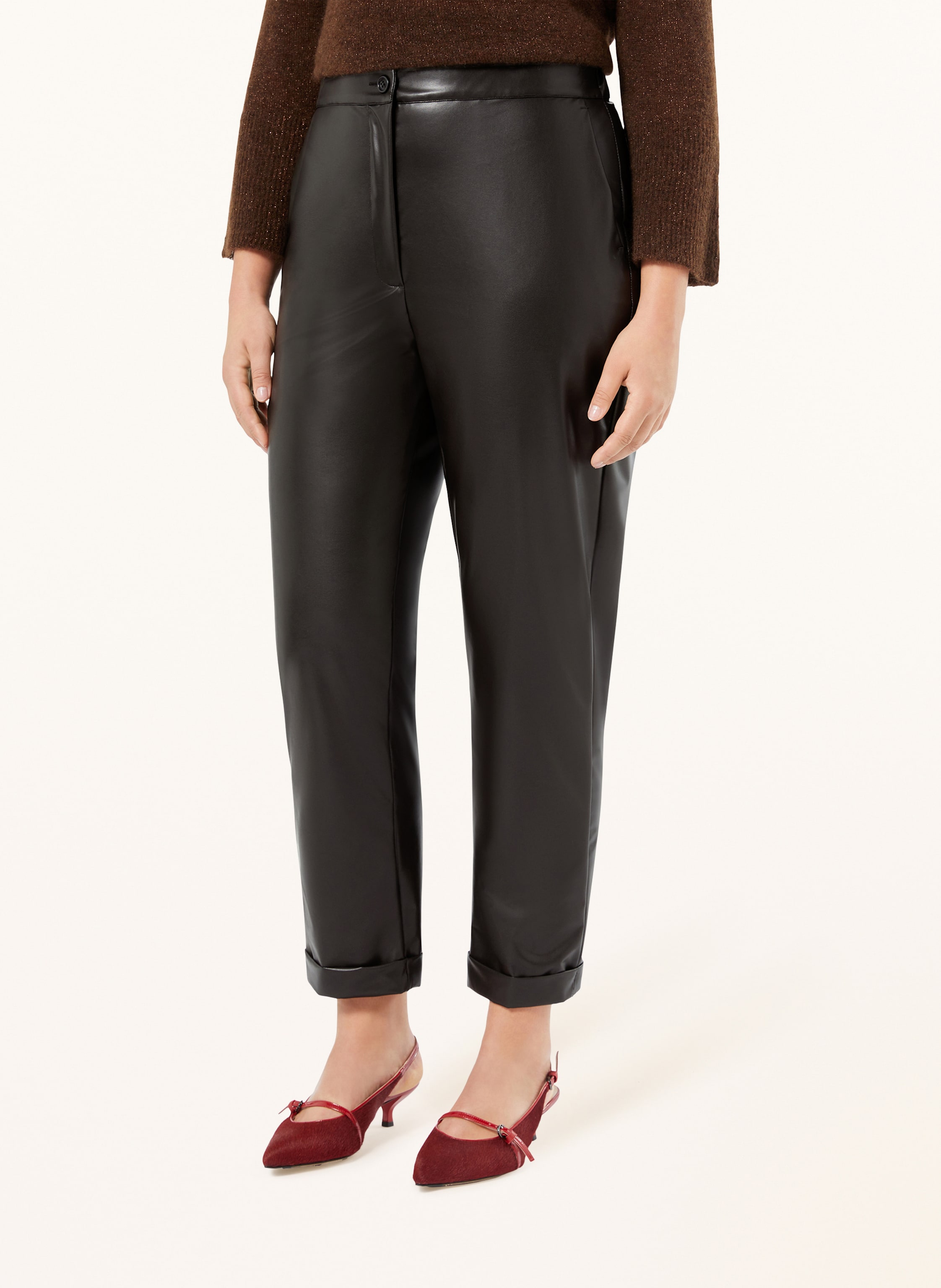 Thumbnail - Marina Rinaldi 7/8-Hose Marte In Lederoptik schwarz